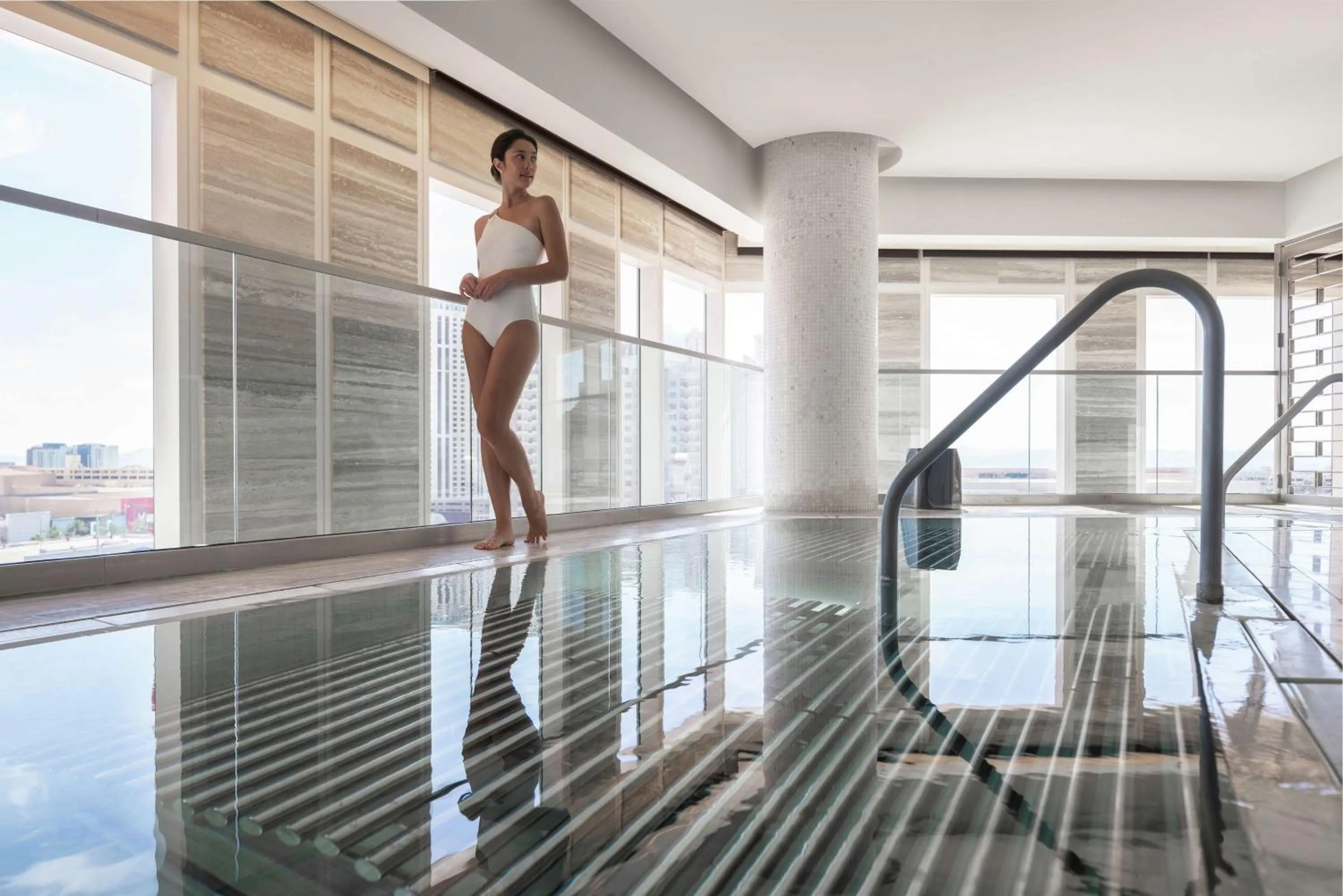 Pool view in Waldorf Astoria Las Vegas