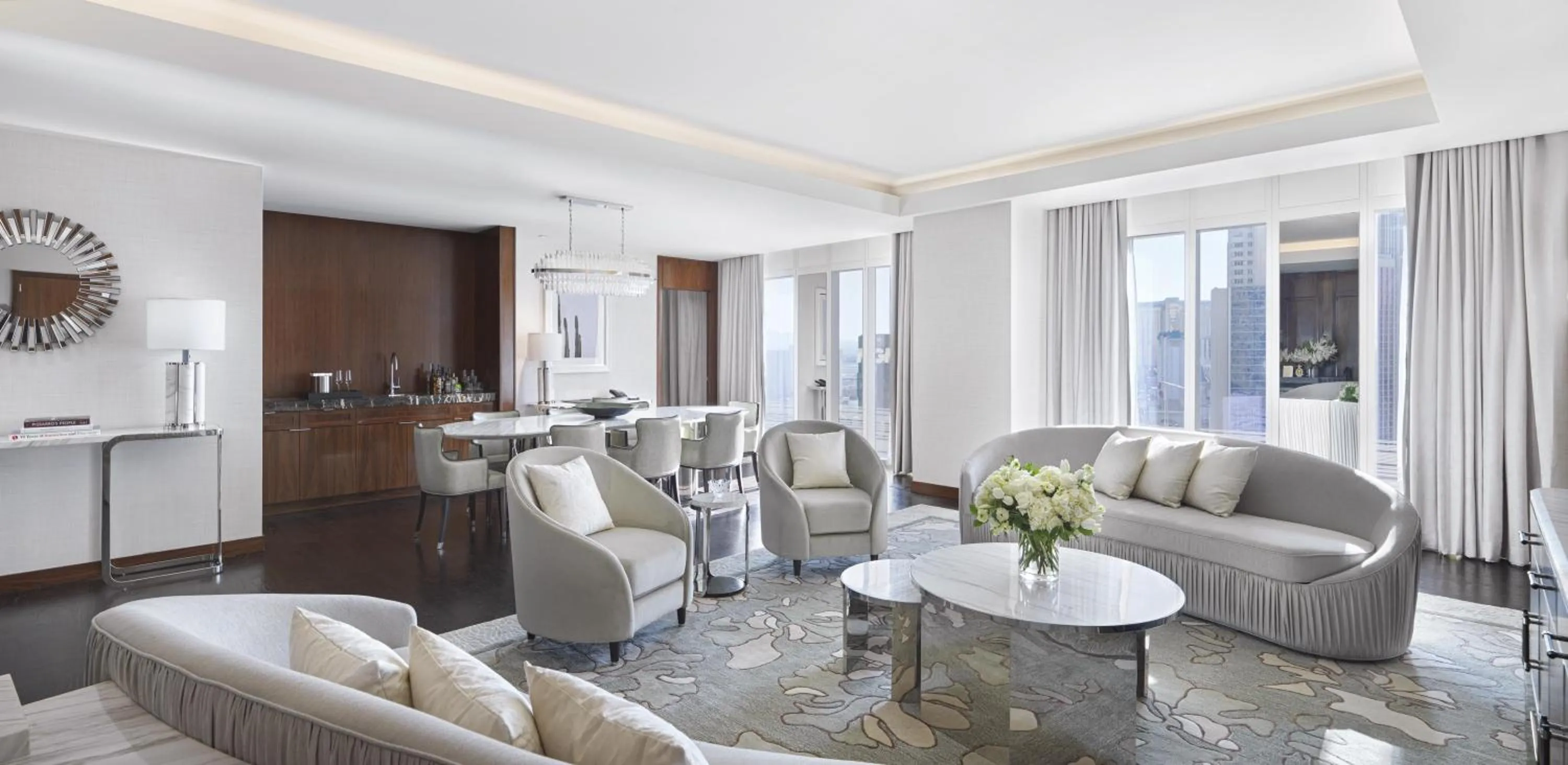 Living room in Waldorf Astoria Las Vegas