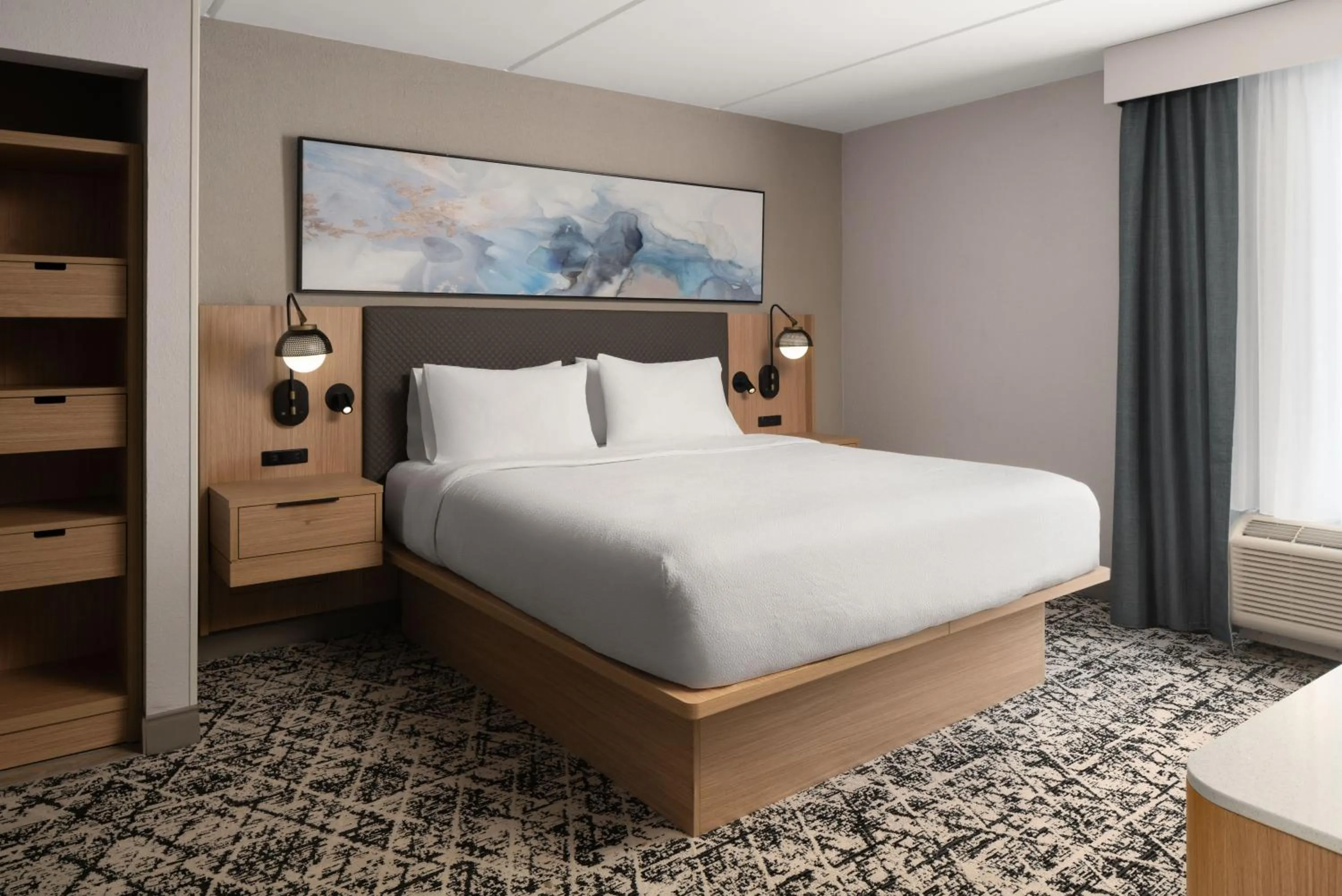 View (from property/room), Bed in Hilton Garden Inn Richmond South/Southpark