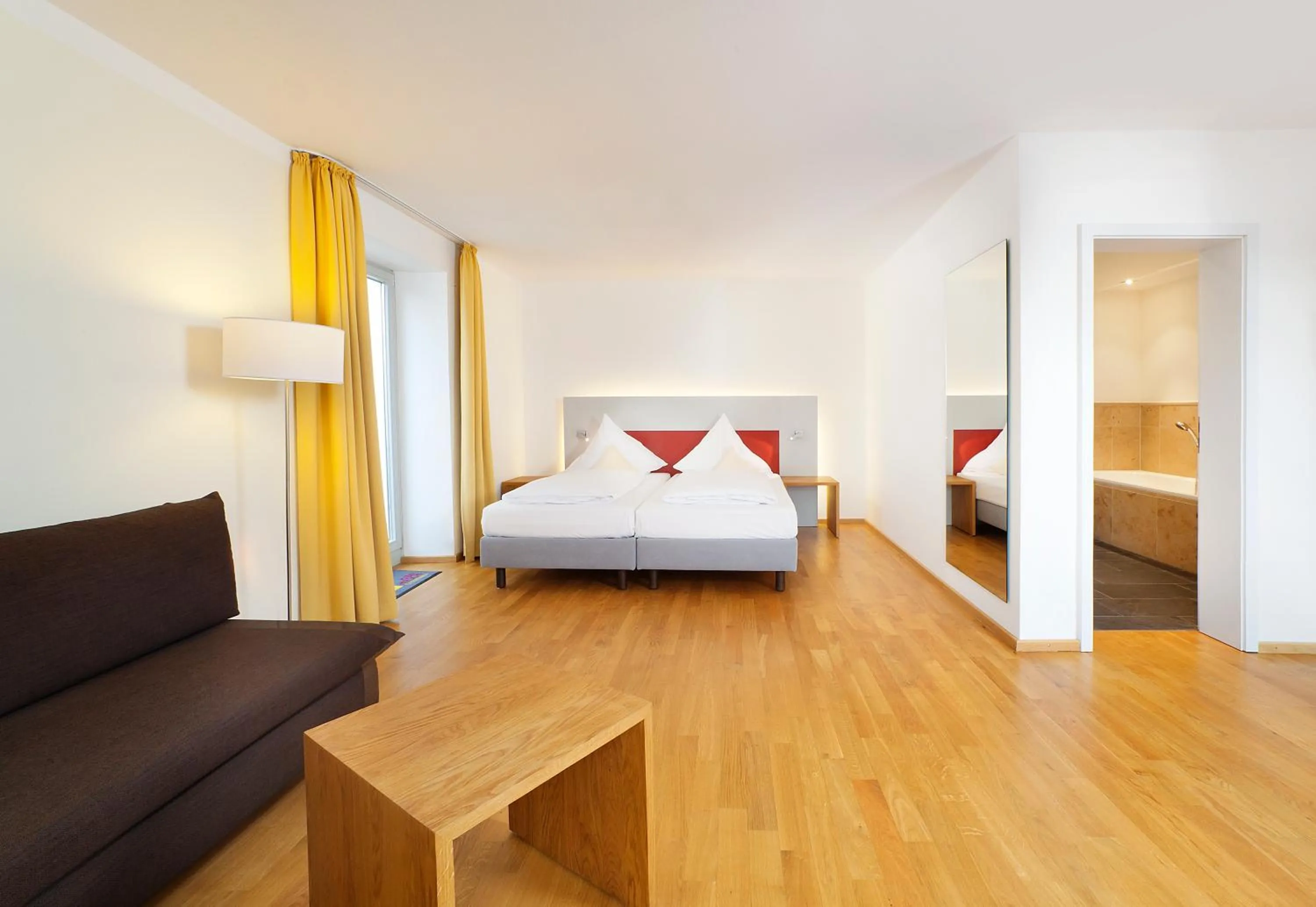 Photo of the whole room, Bed in AKZENT Brauerei Hotel Hirsch