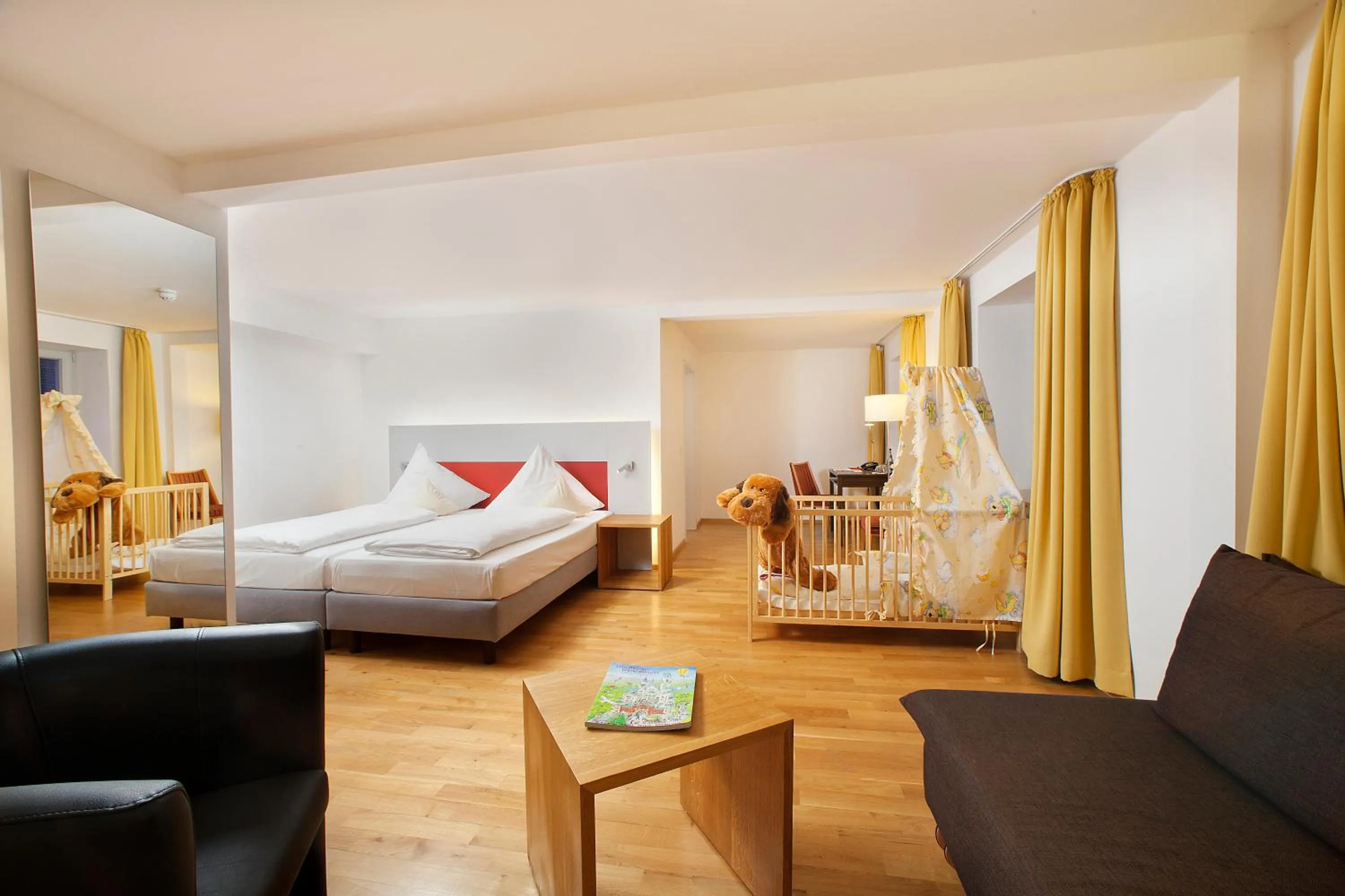 Photo of the whole room, Bed in AKZENT Brauerei Hotel Hirsch