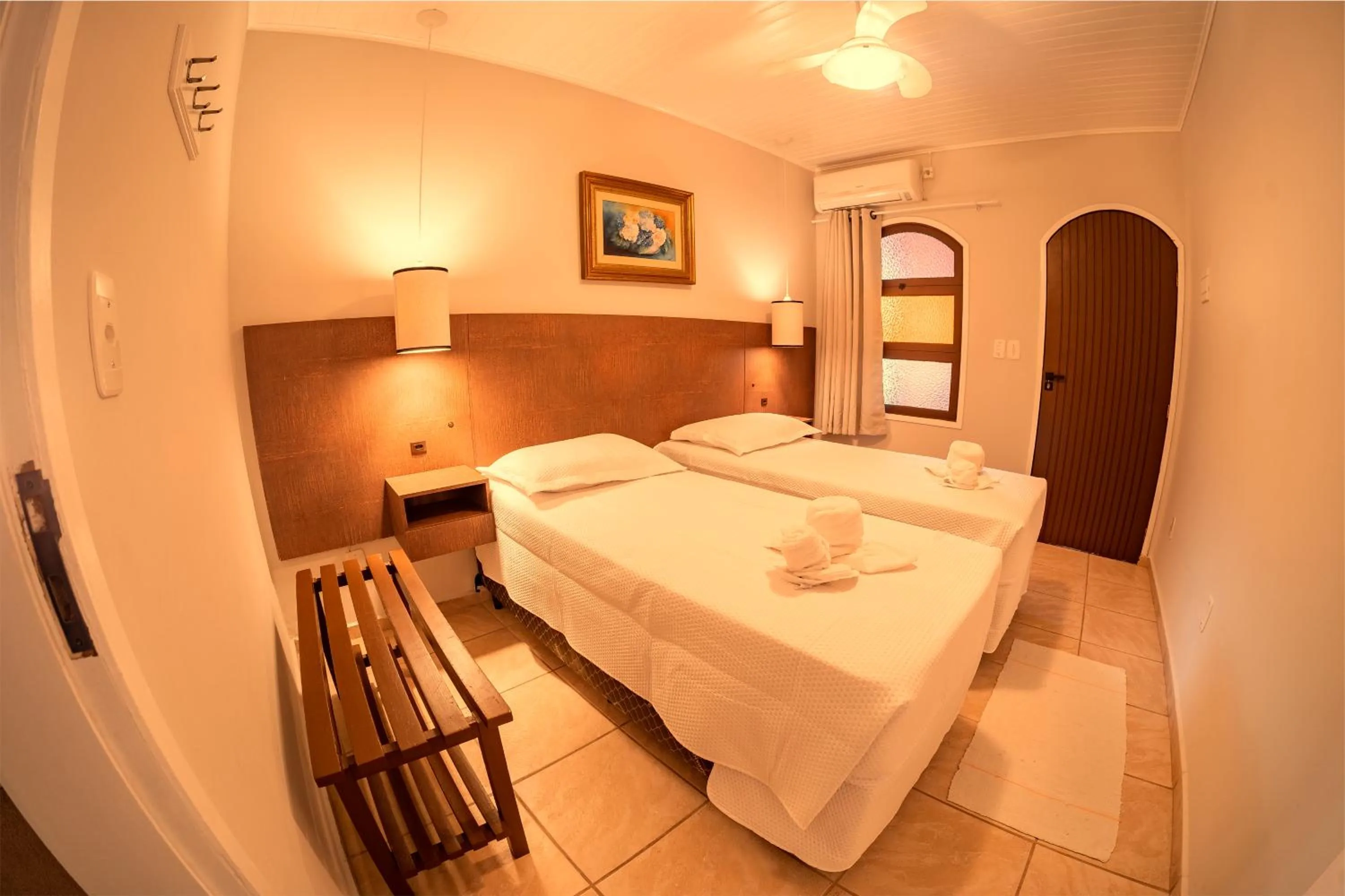 Bed in Cabanas Termas Hotel