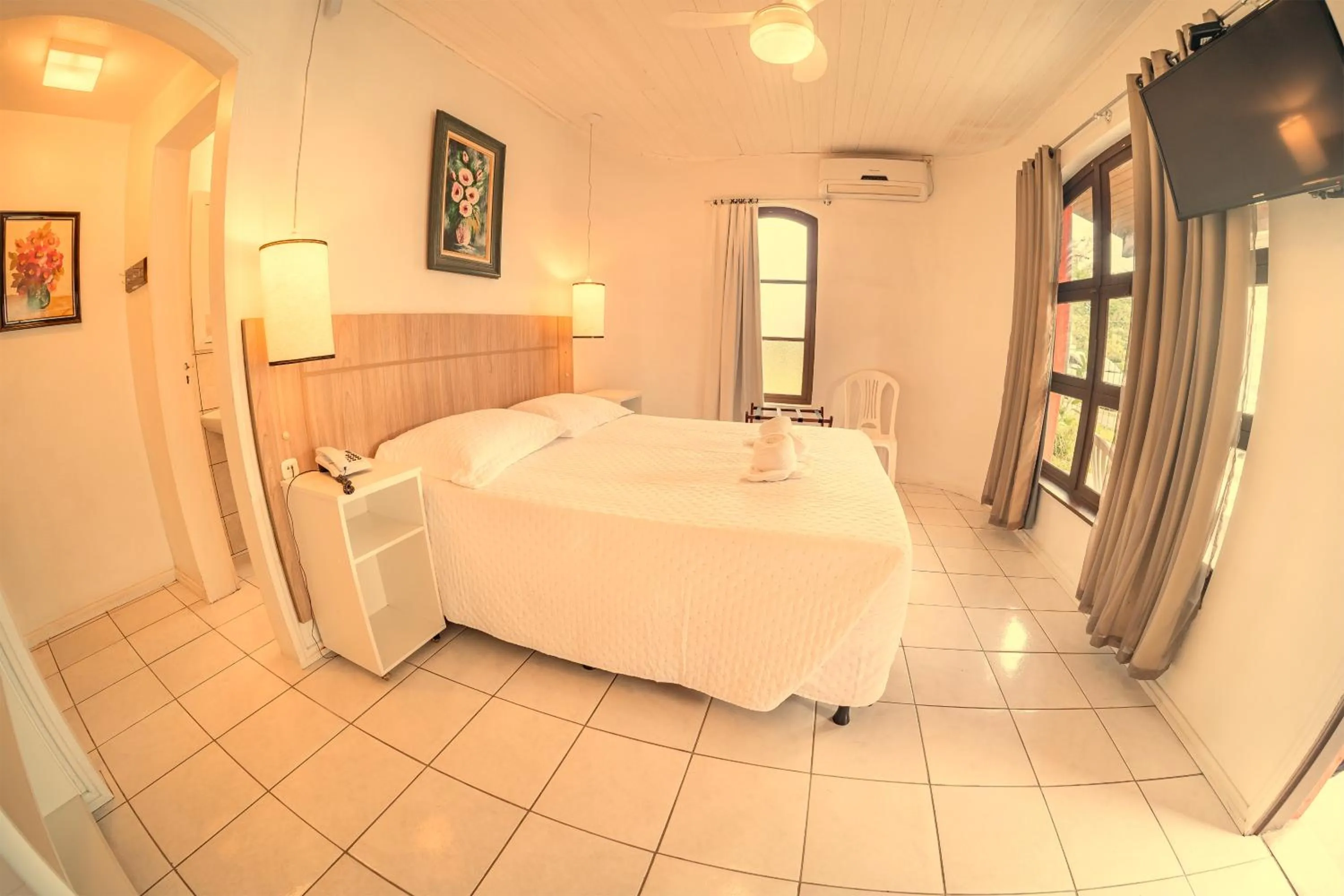 Bed in Cabanas Termas Hotel