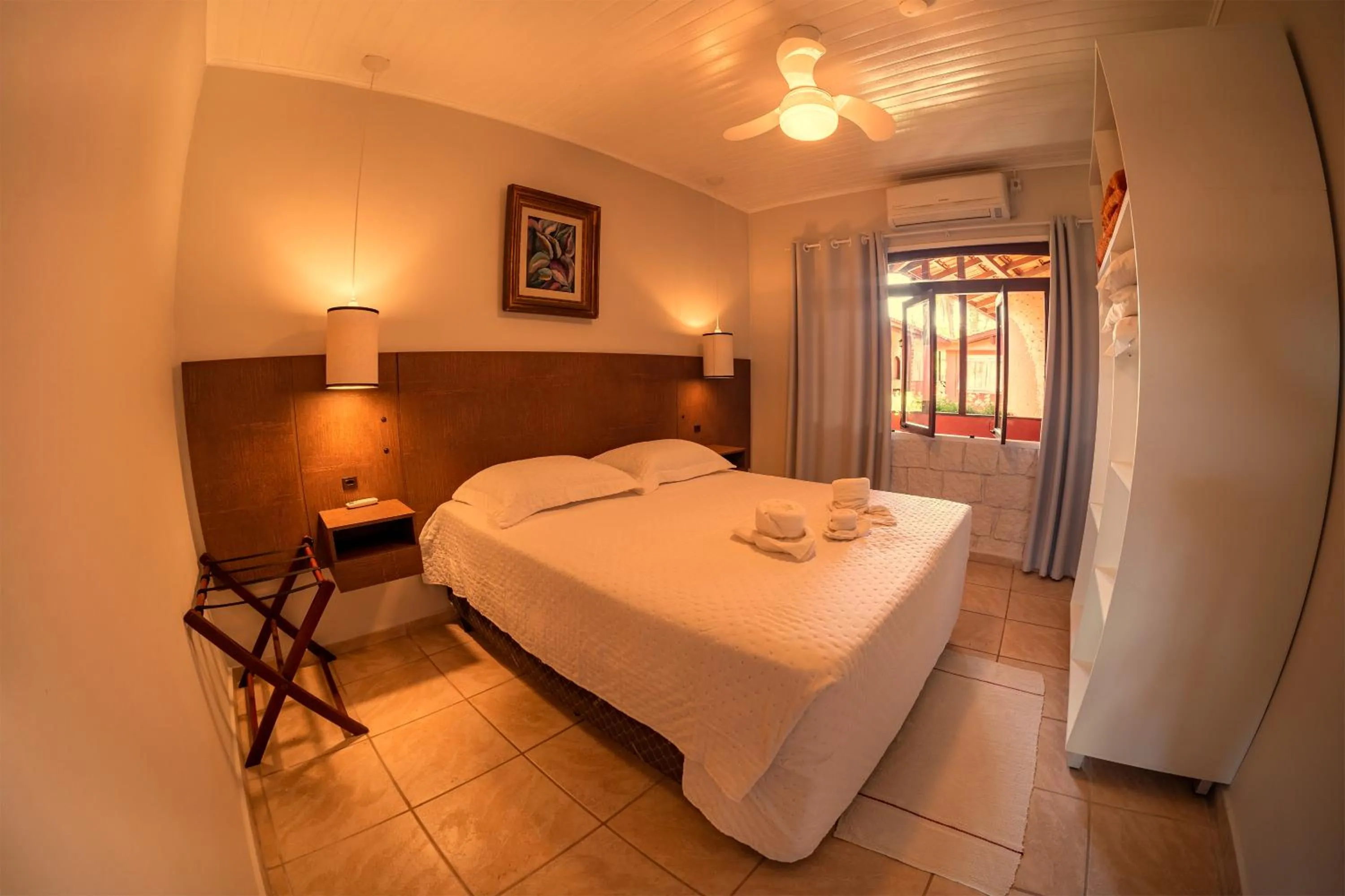 Bed in Cabanas Termas Hotel