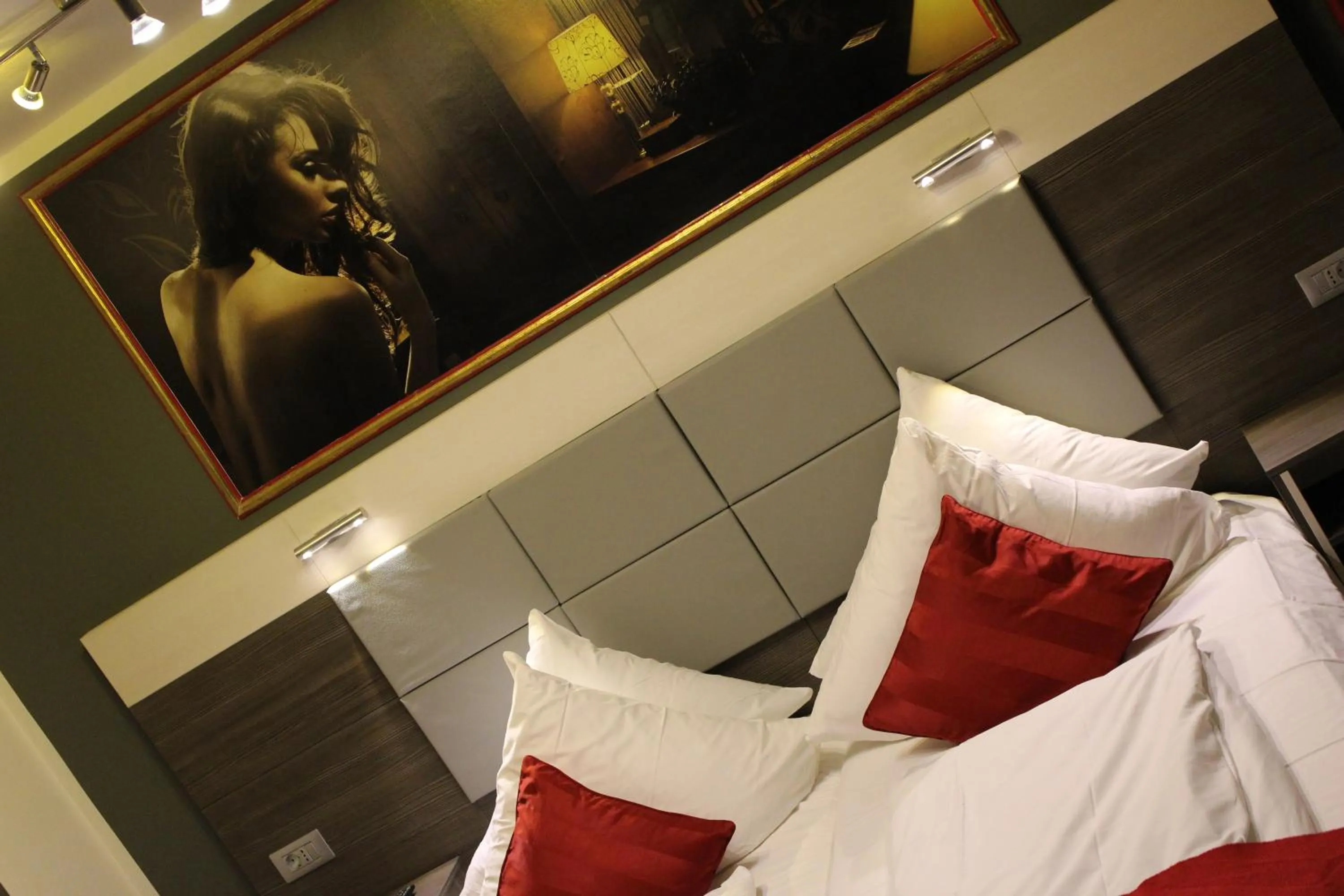 Bed in Rheinhotel Lilie