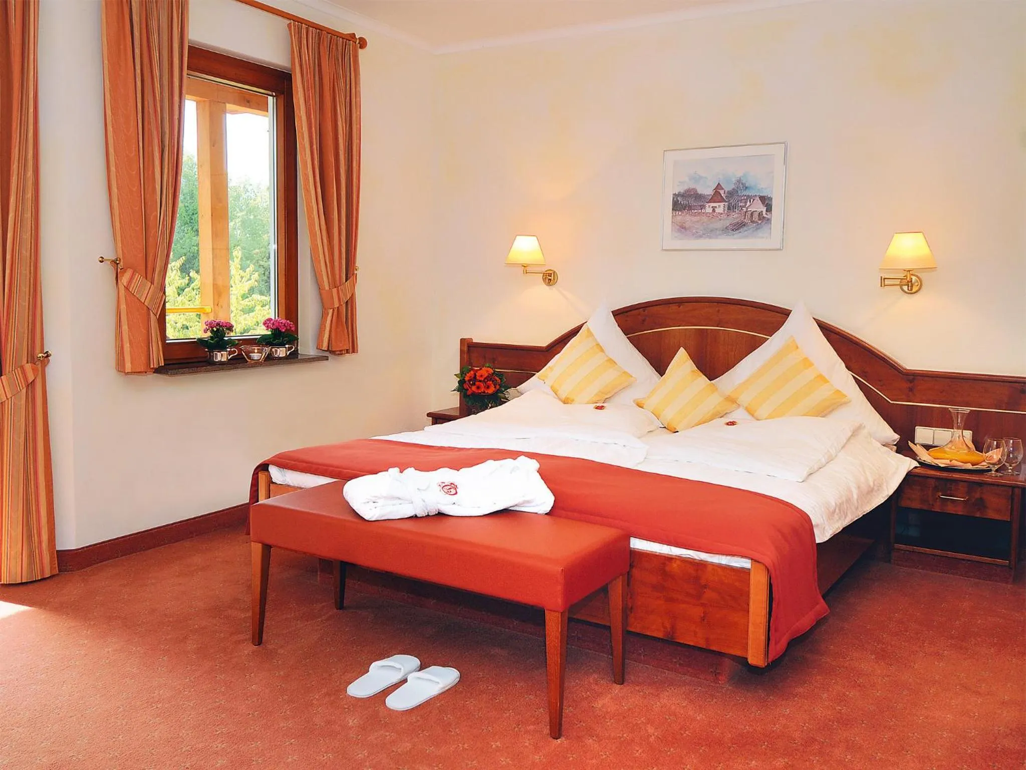 Bed in Schwarzwaldhotel Oberwiesenhof