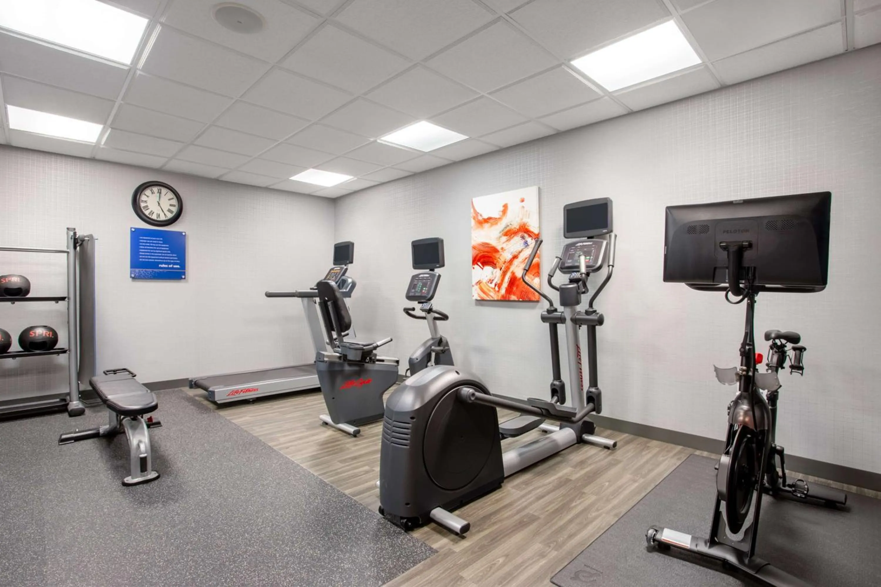 Fitness centre/facilities in Hampton Inn & Suites Muncie