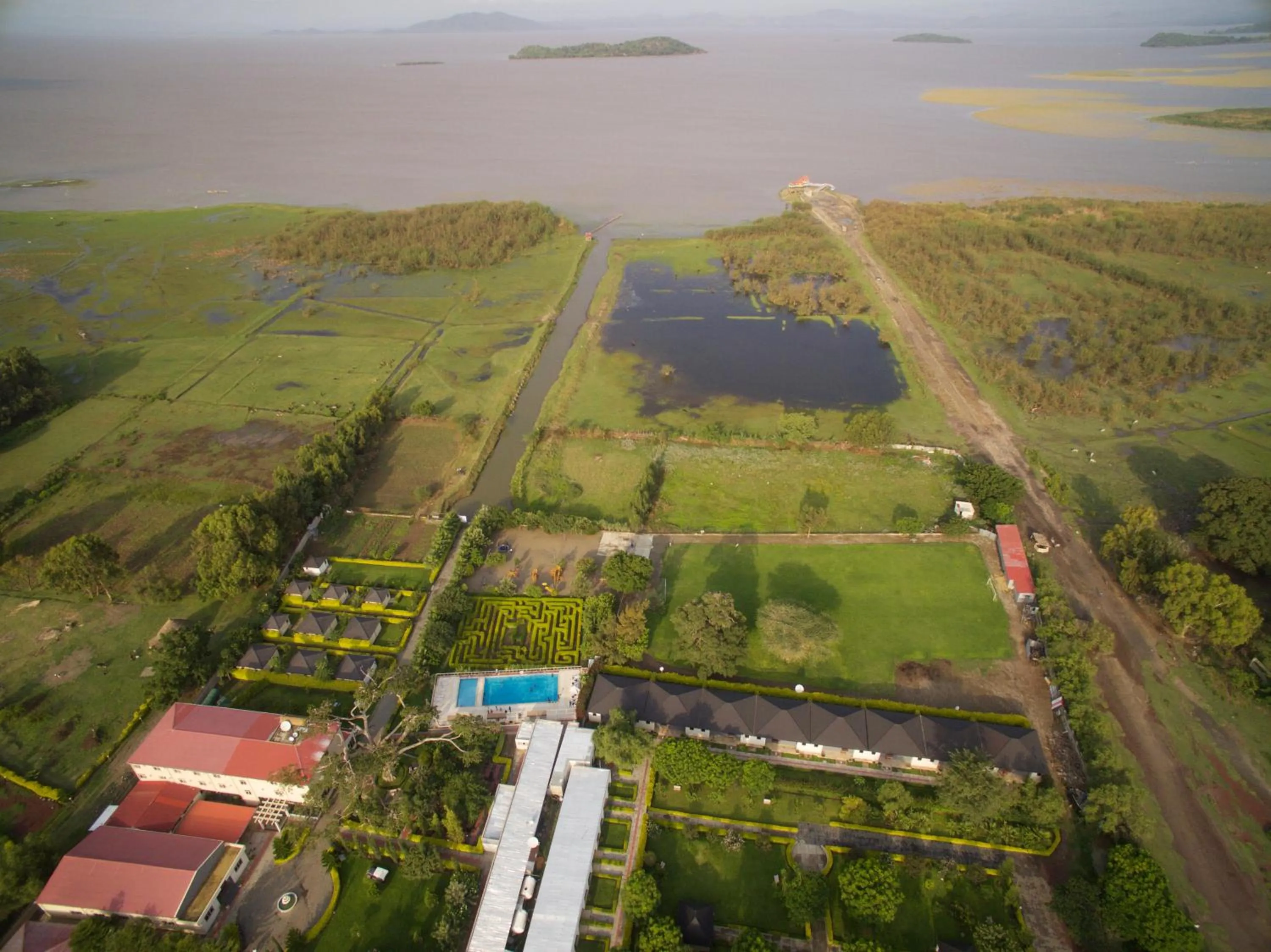 Bird's eye view in Haile Resort Ziway Batu
