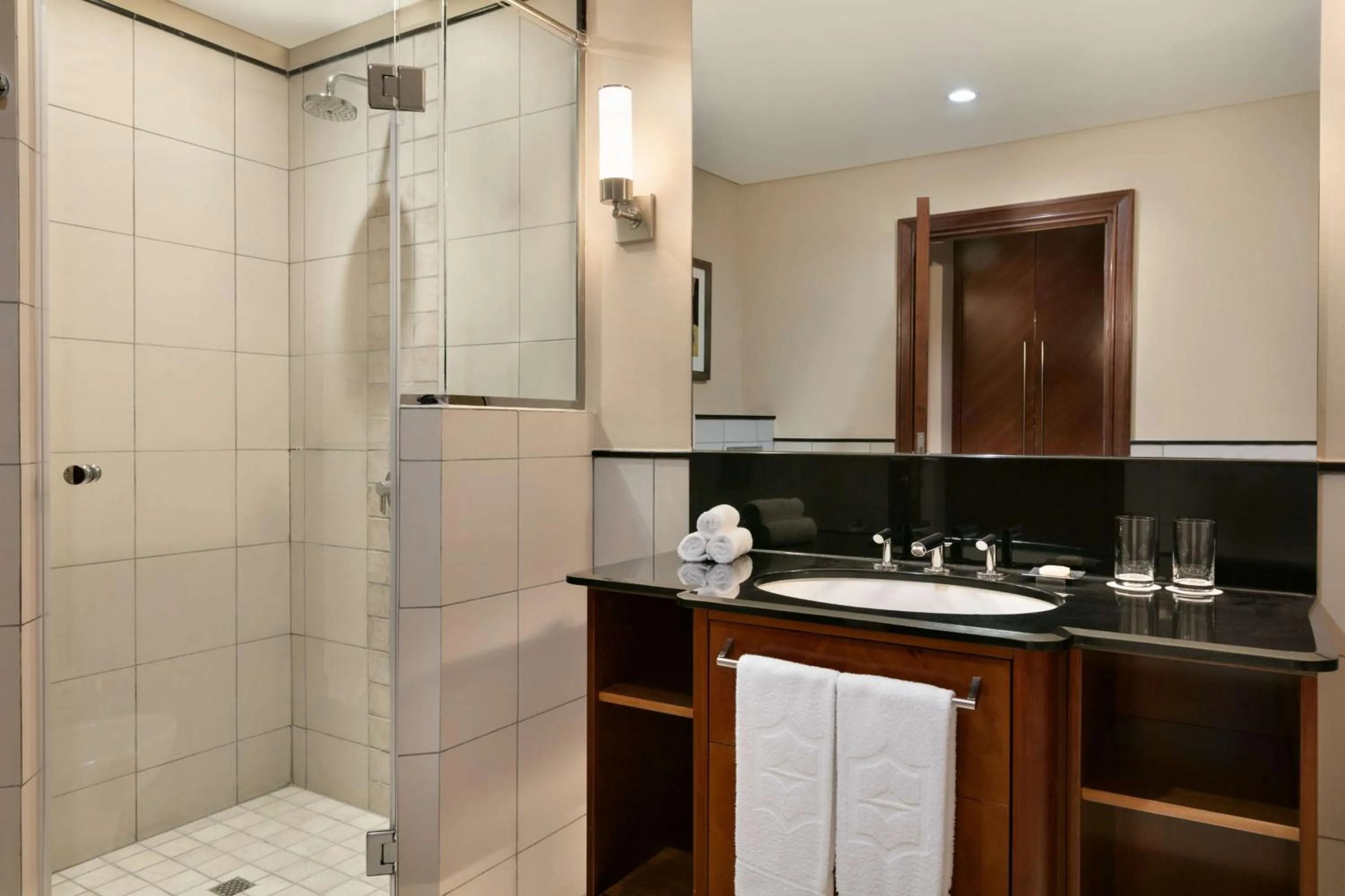 Bathroom in Shangri-La Qaryat Al Beri, Abu Dhabi