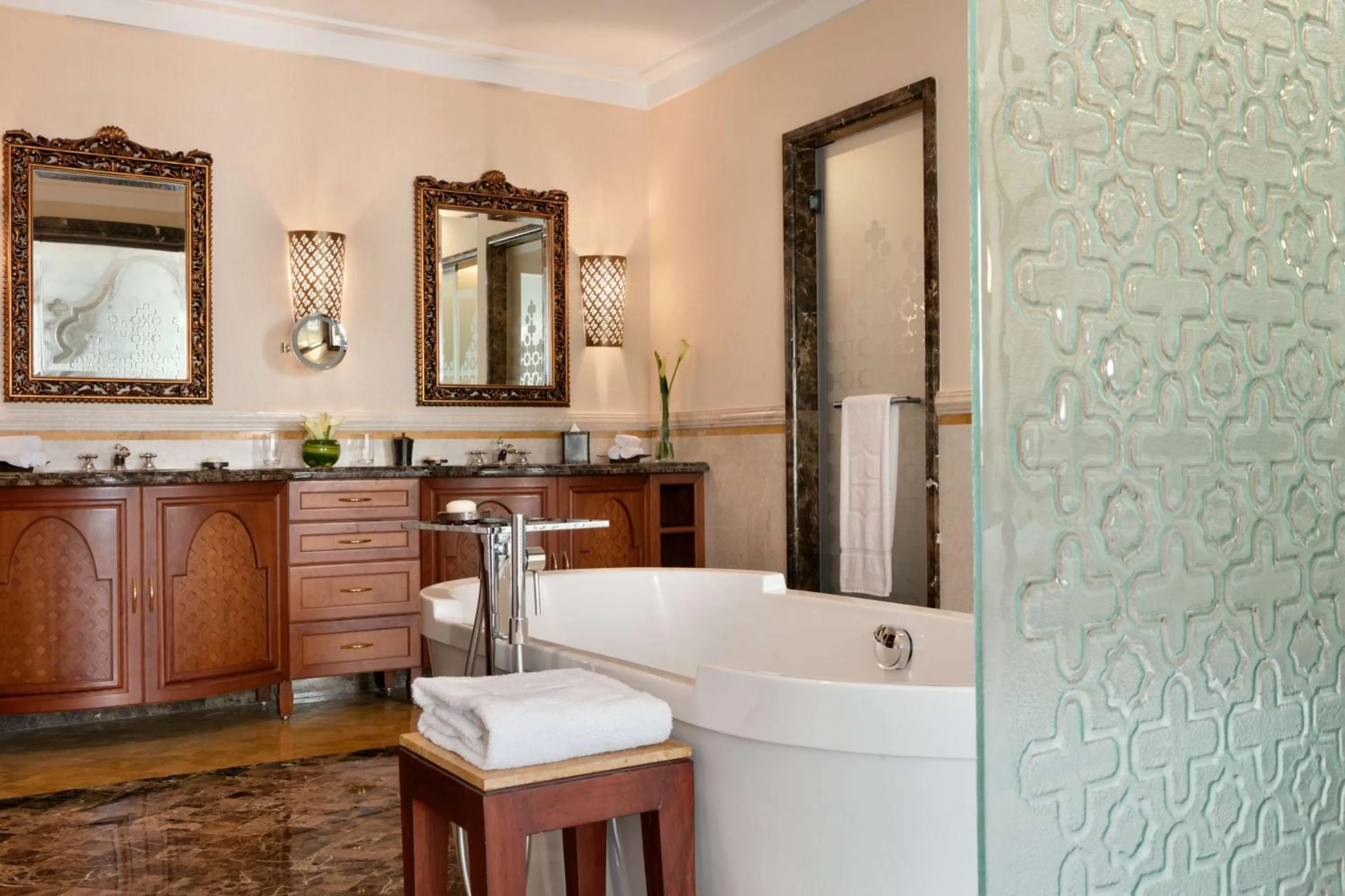 Bathroom in Shangri-La Qaryat Al Beri, Abu Dhabi