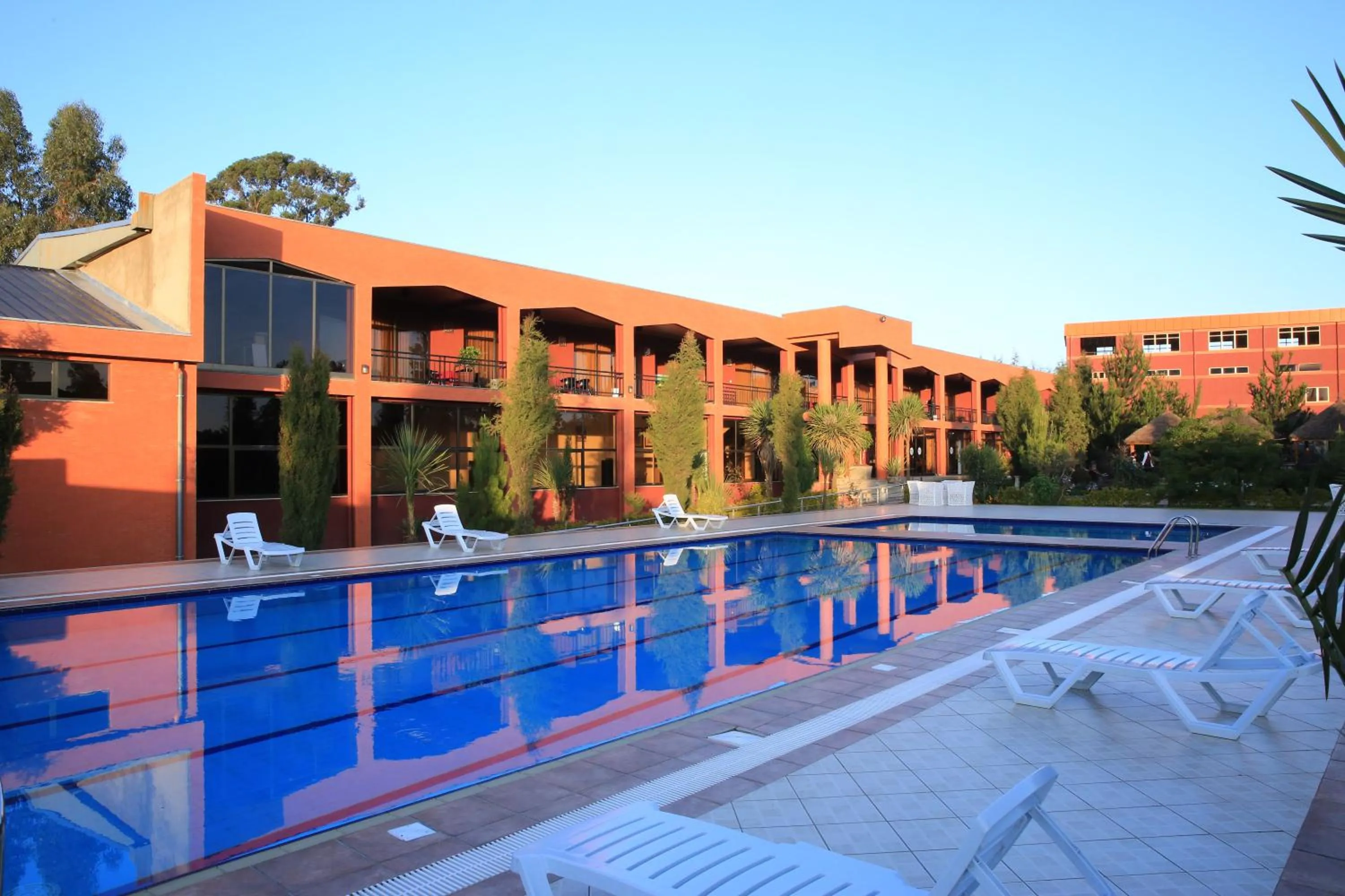 Swimming pool in Yaya Africa Athletics Village