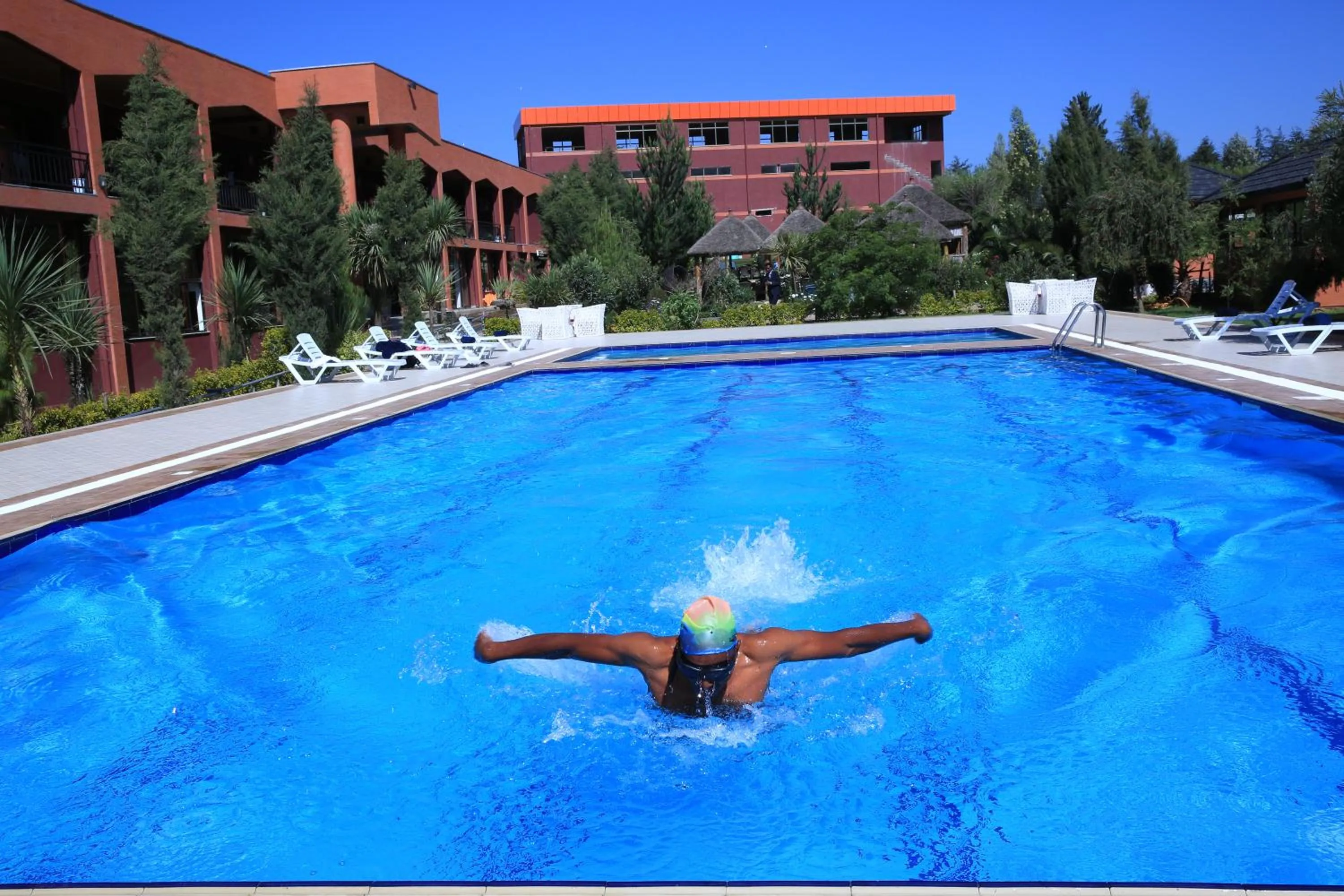 Swimming pool in Yaya Africa Athletics Village