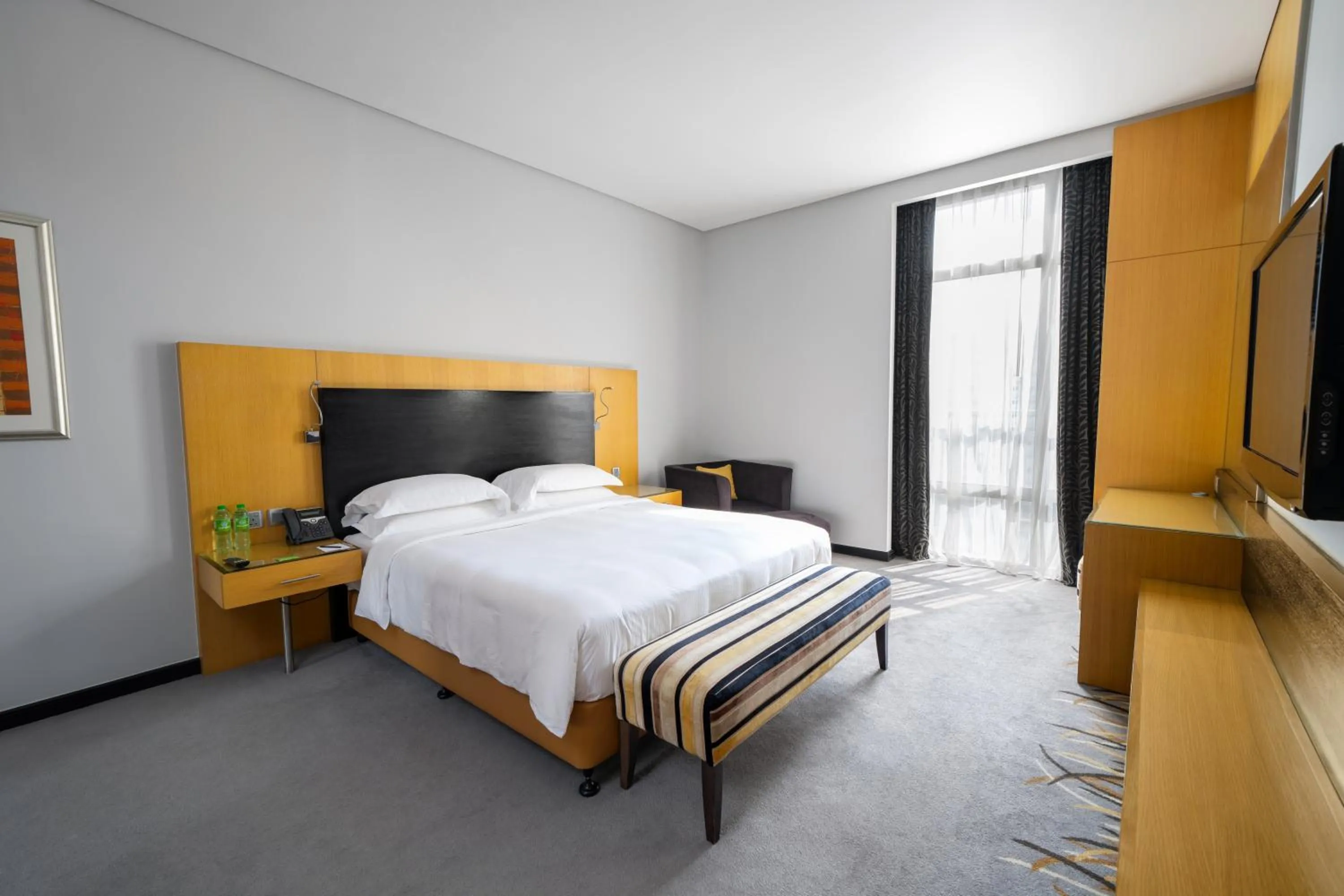 Bedroom, Bed in Hala Arjaan by Rotana, Deluxe Hotel Apartments