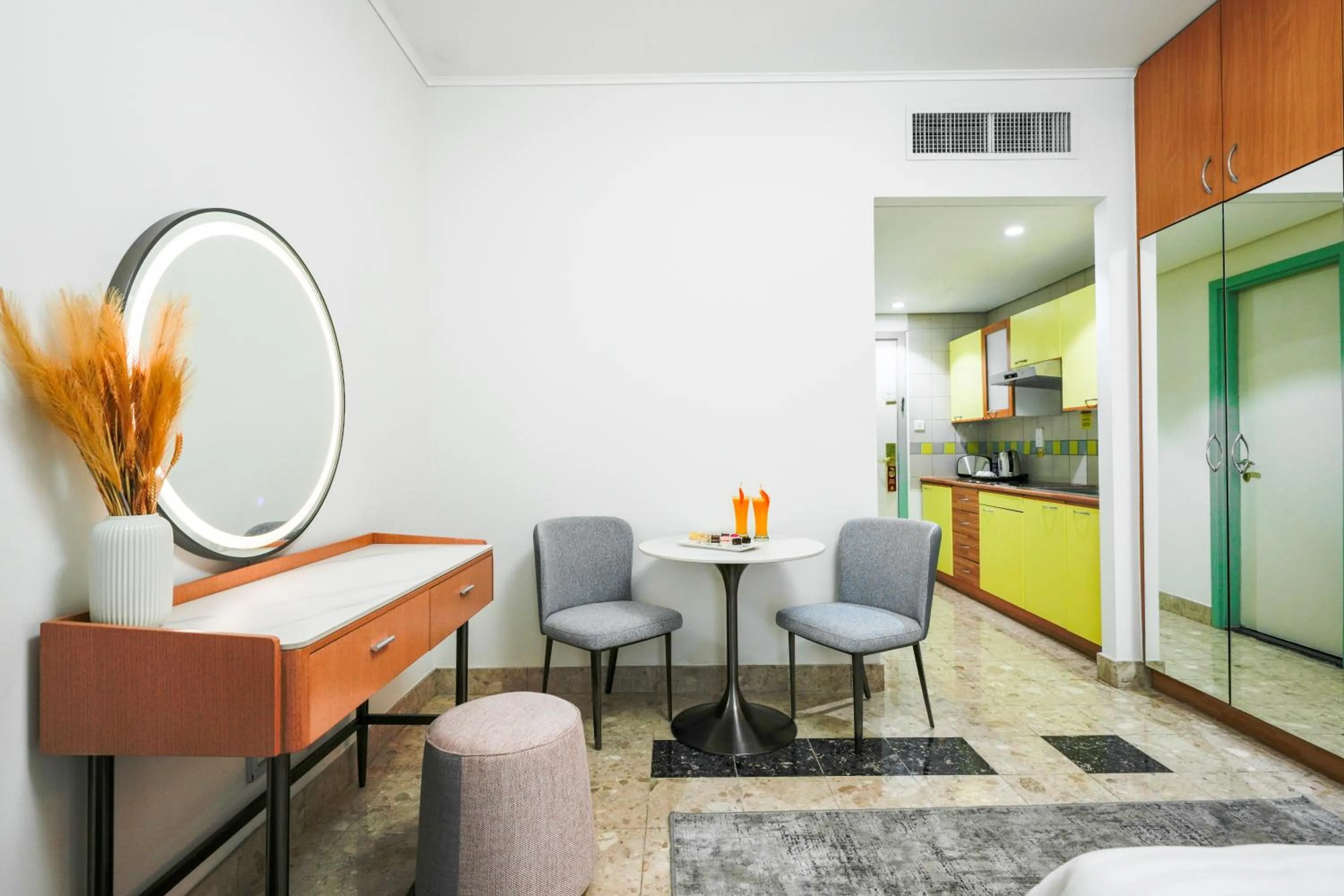 Seating area in Al Bustan Centre & Residence