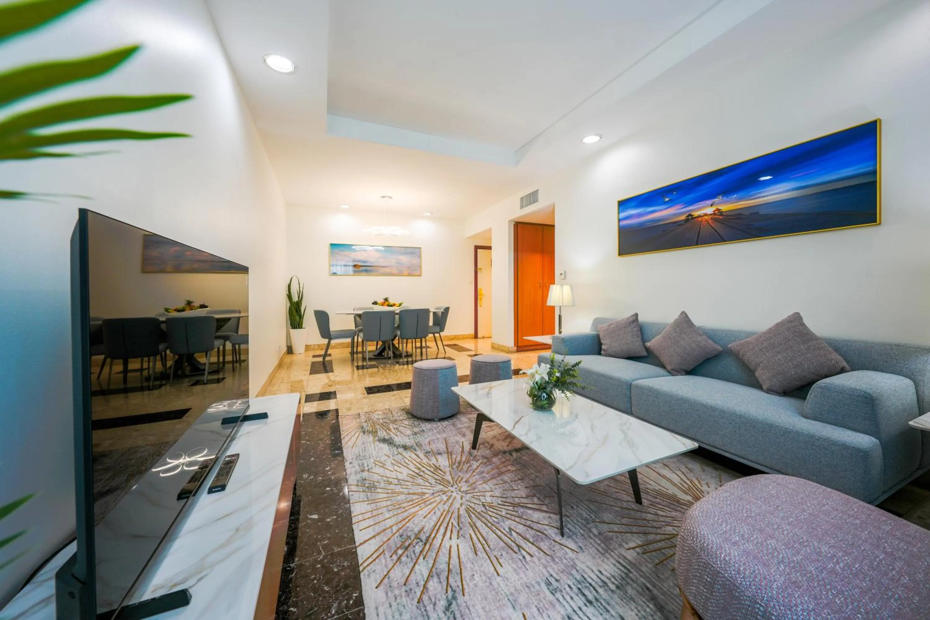 Living room in Al Bustan Centre & Residence