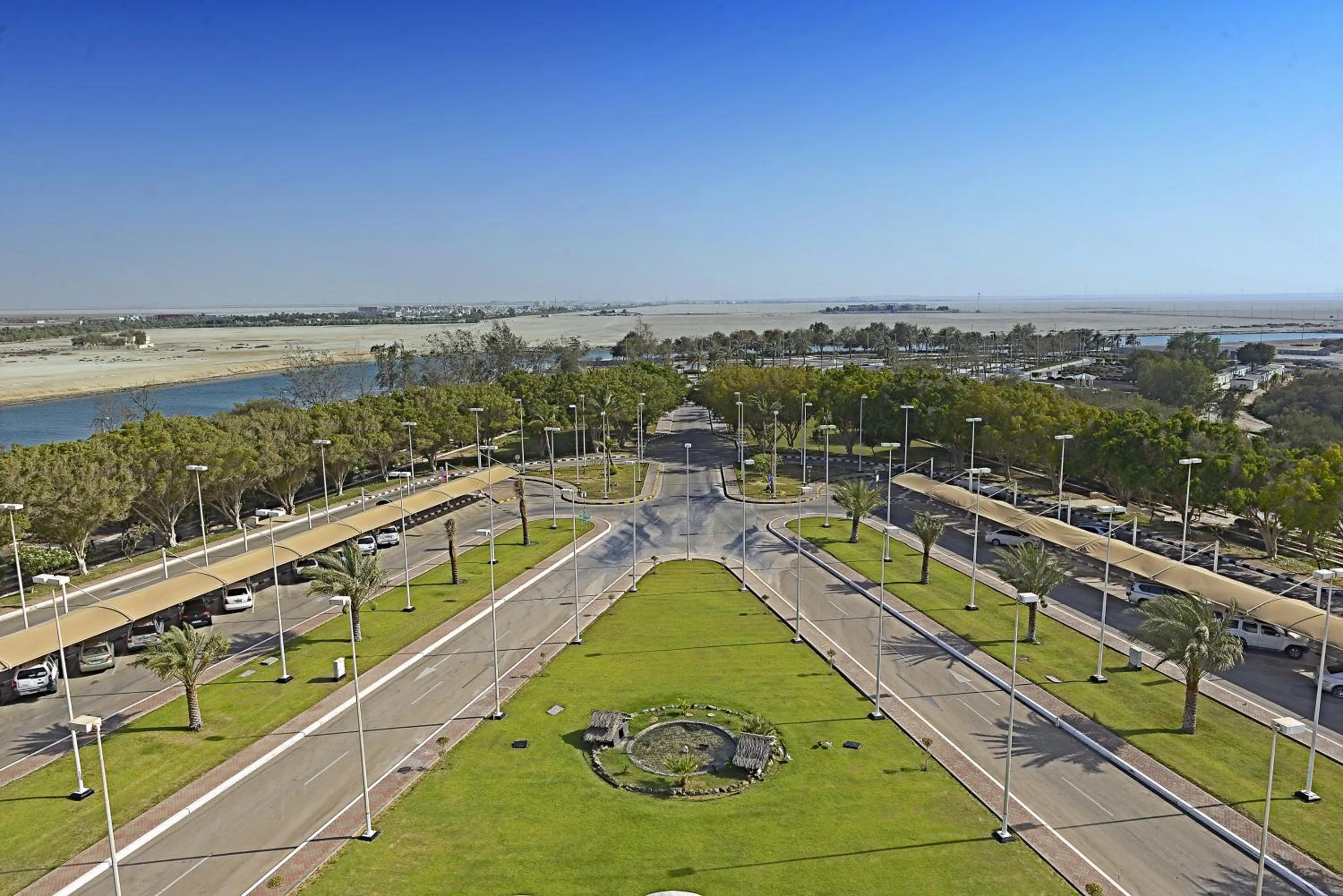 Garden view in Mirfa Hotel