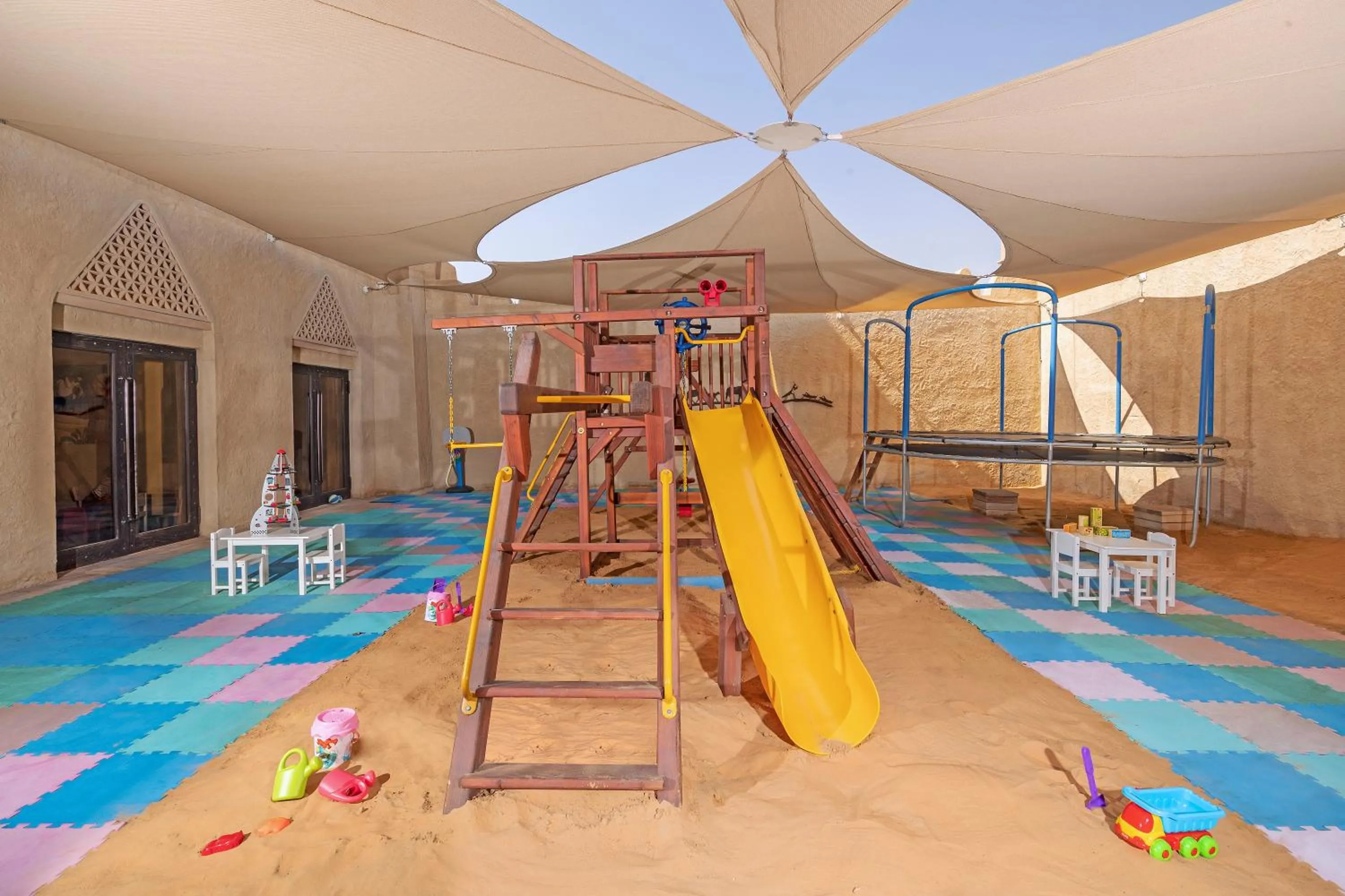 Children play ground in Anantara Qasr al Sarab Desert Resort