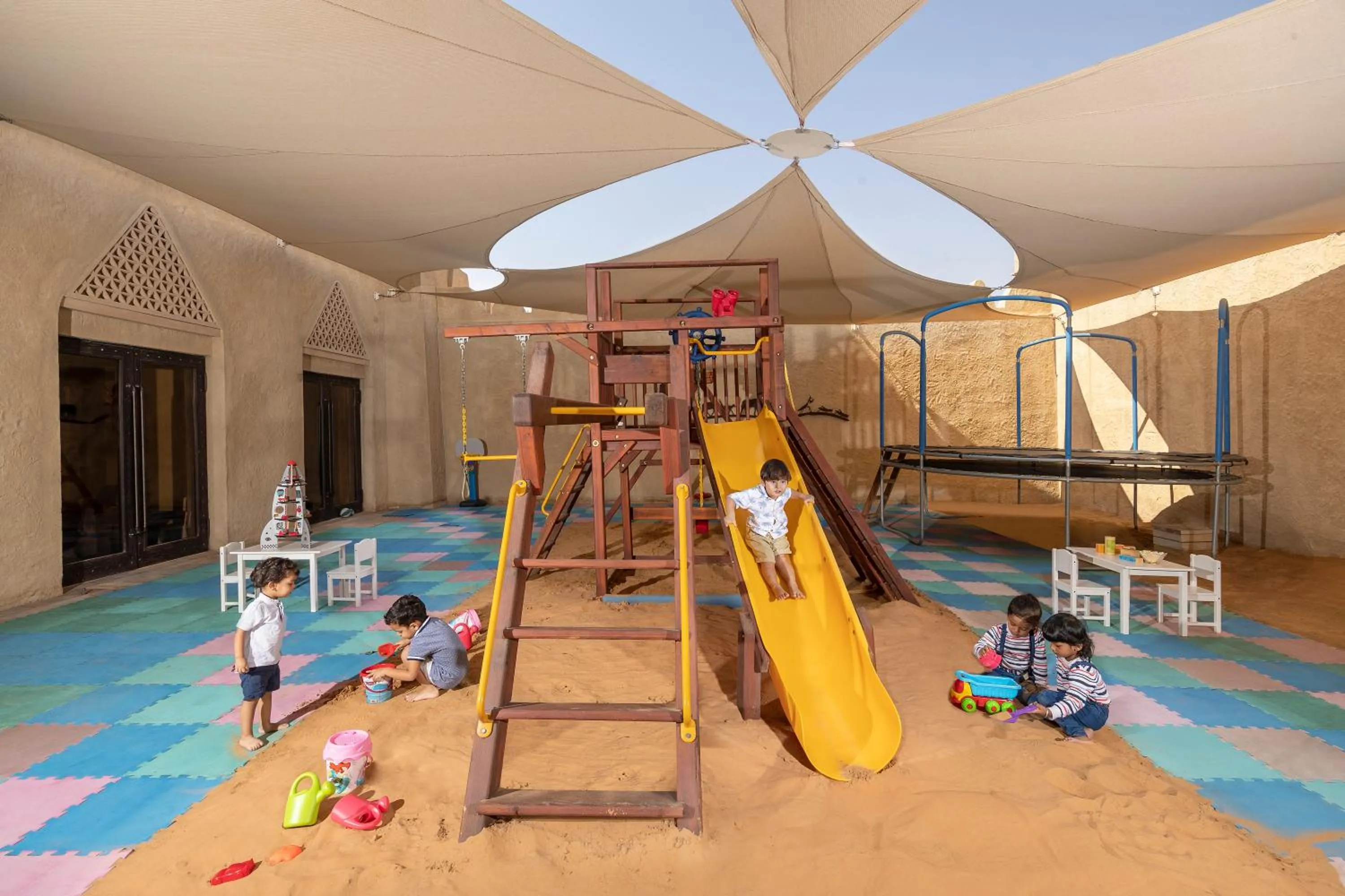 Children play ground in Anantara Qasr al Sarab Desert Resort