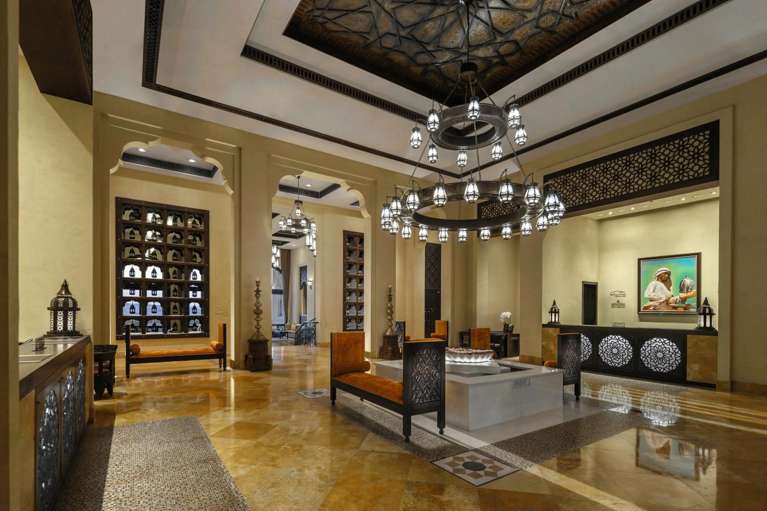 Lobby or reception in Anantara Qasr al Sarab Desert Resort