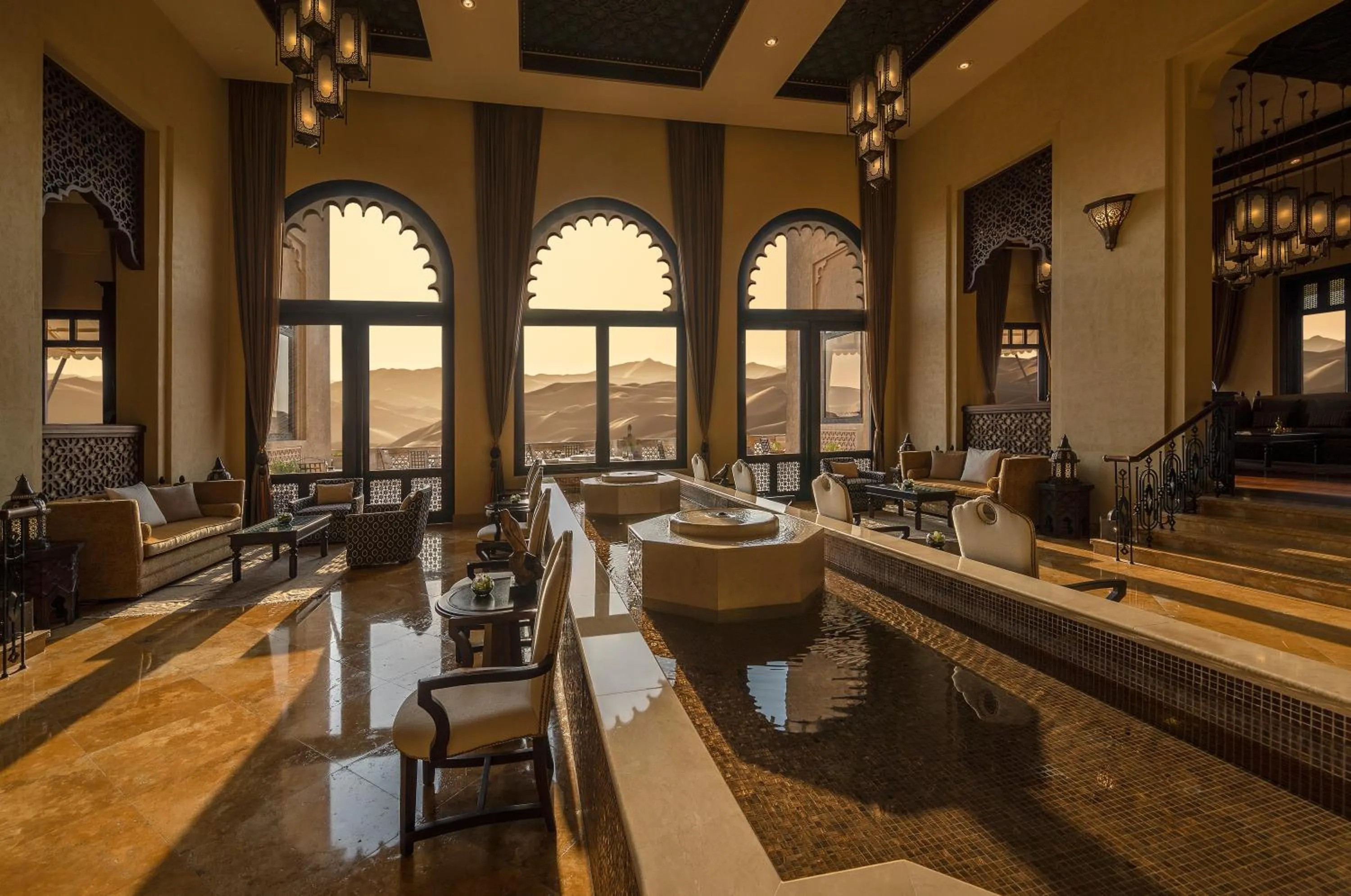 Lobby or reception in Anantara Qasr al Sarab Desert Resort