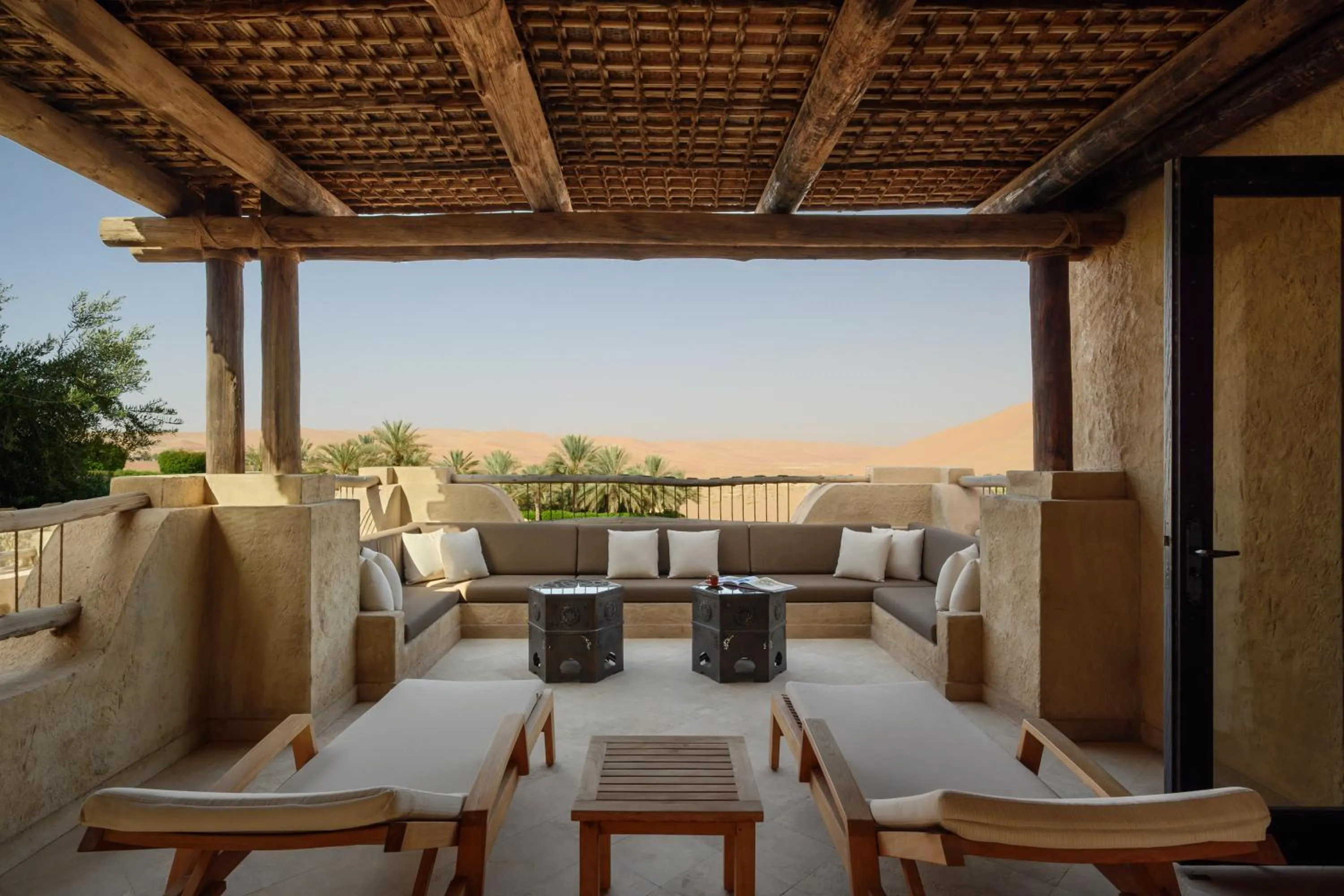 Patio in Anantara Qasr al Sarab Desert Resort