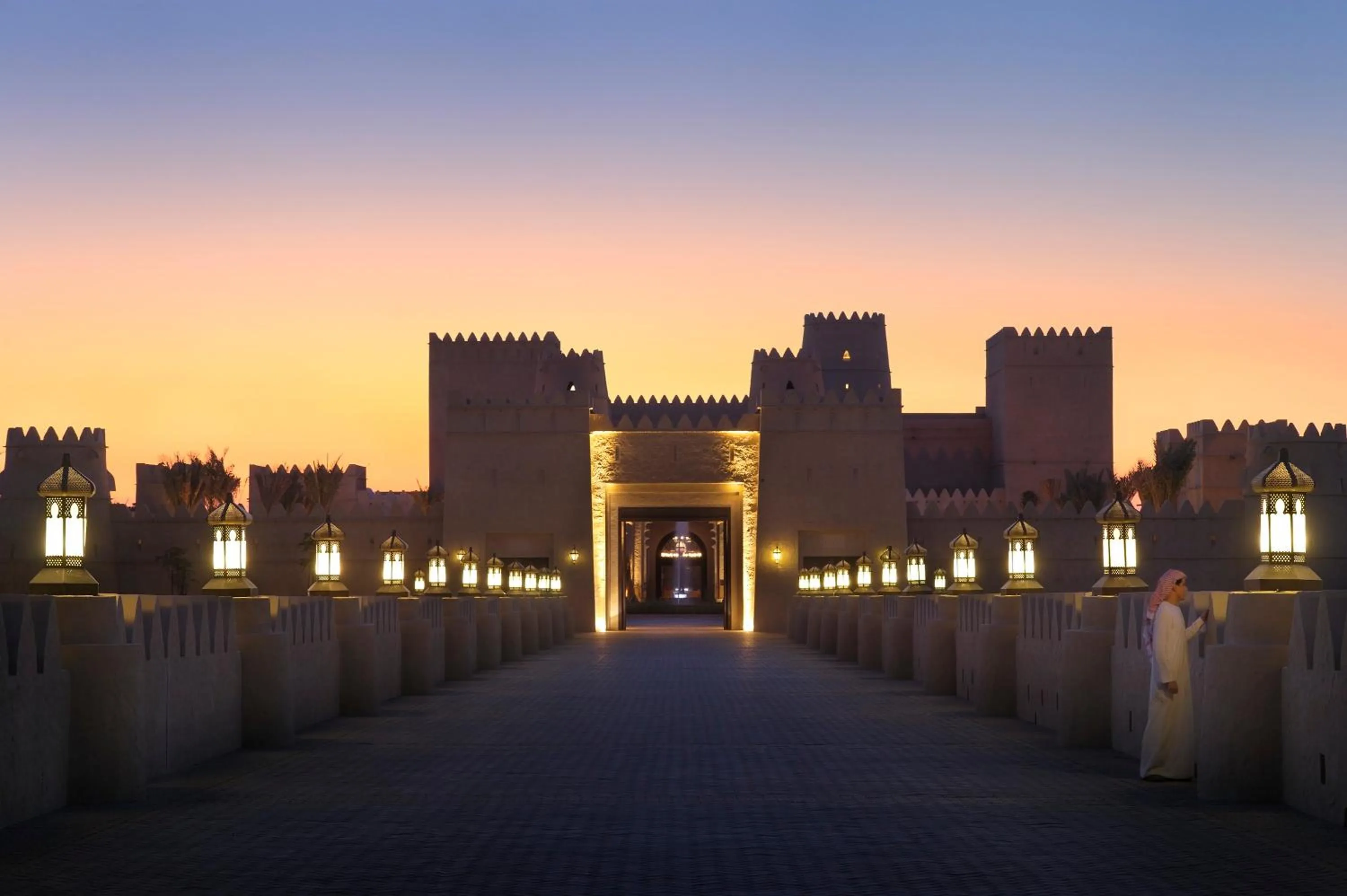 Facade/entrance in Anantara Qasr al Sarab Desert Resort