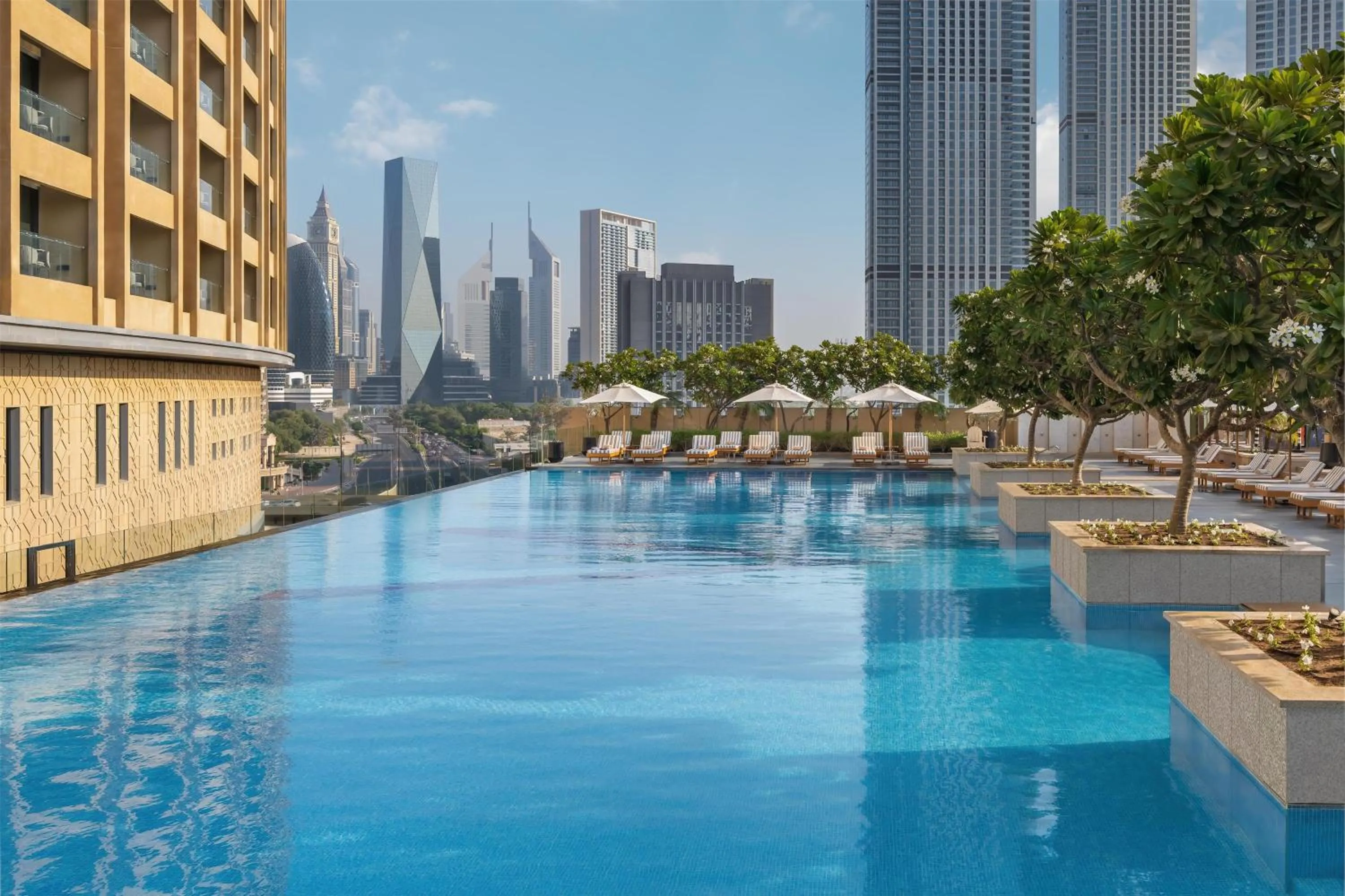 Pool view in Kempinski Central Avenue Dubai