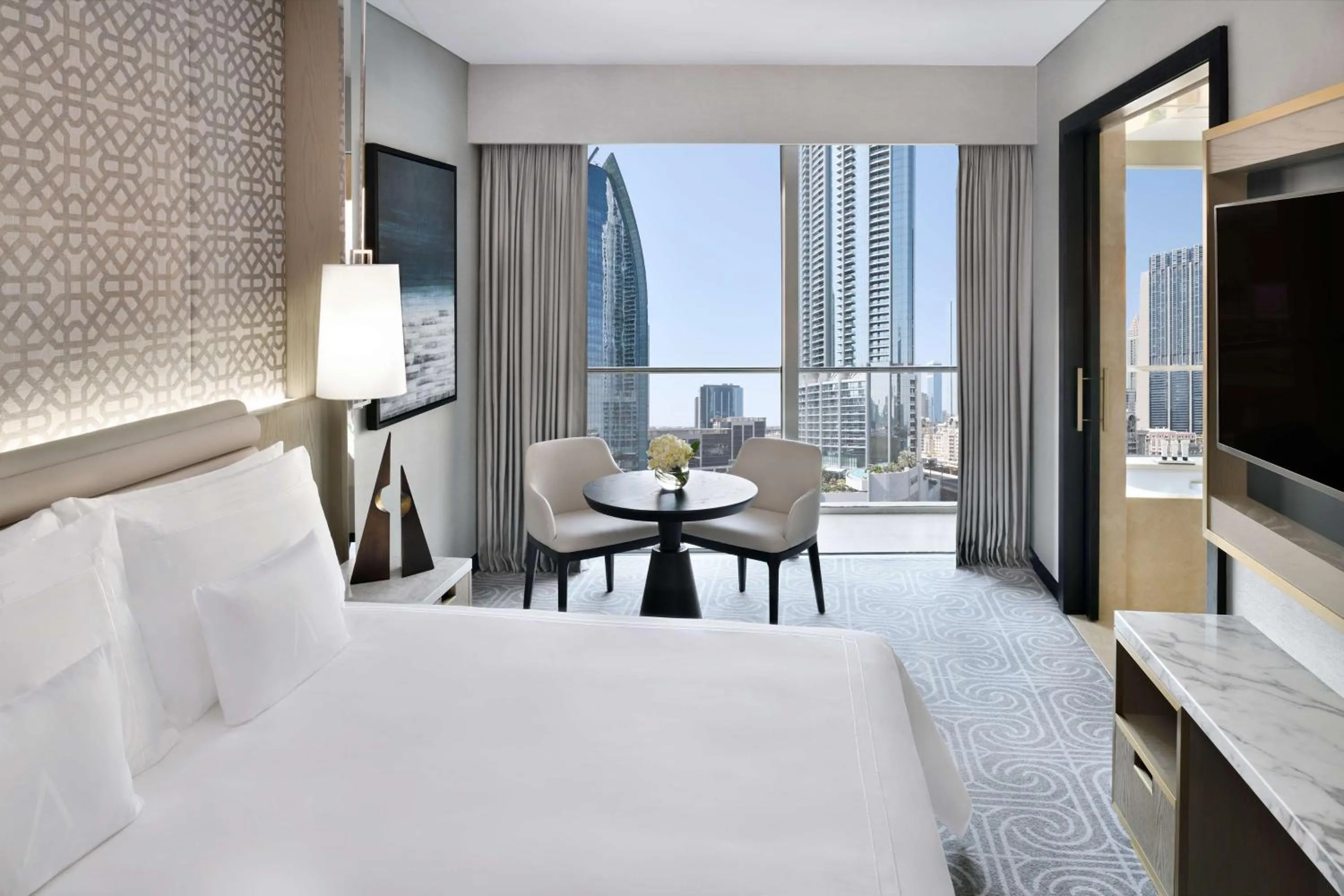 Bedroom, Bed in Address Dubai Mall