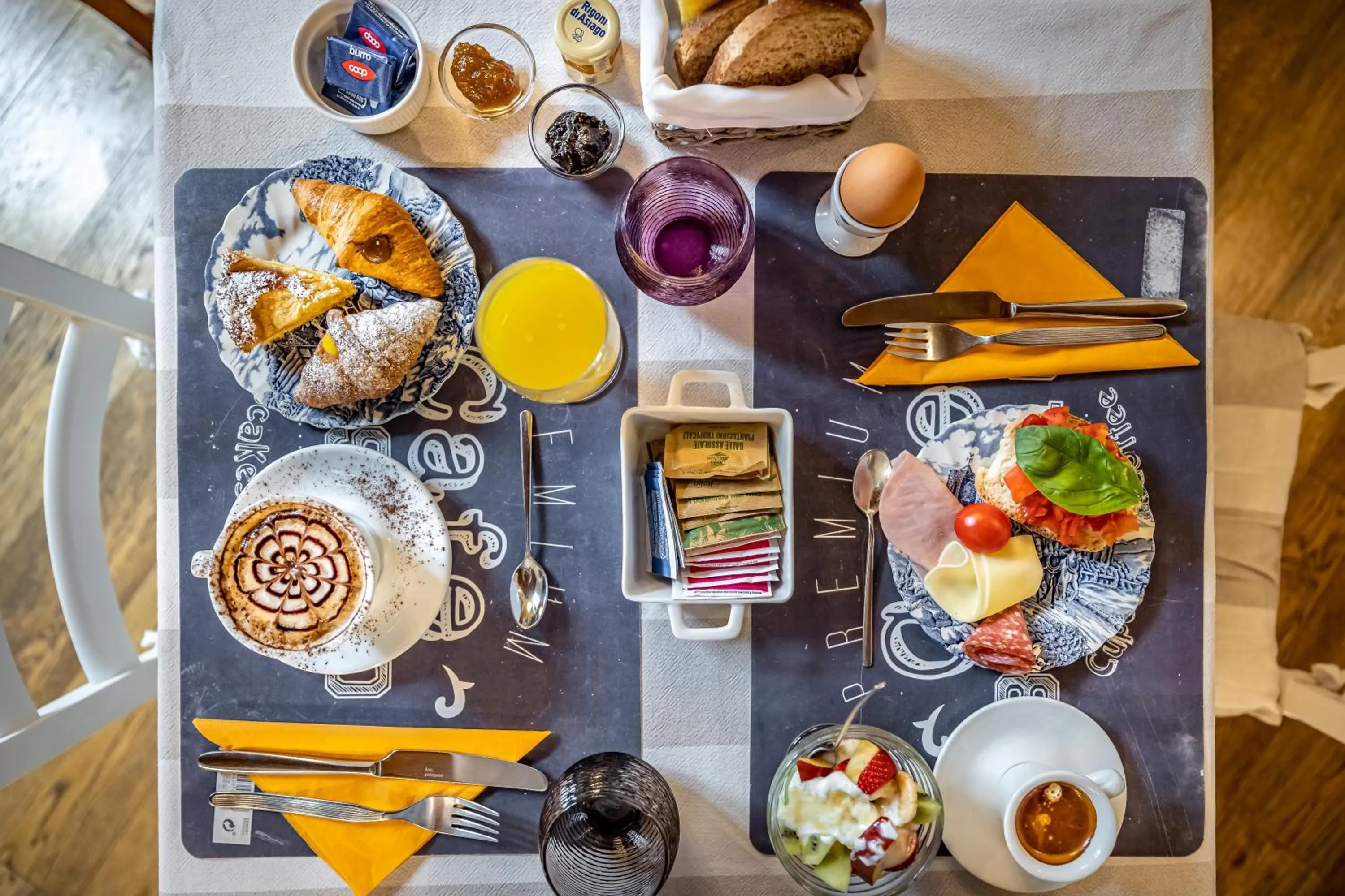 Food and drinks in La Stella d'Oro B&B