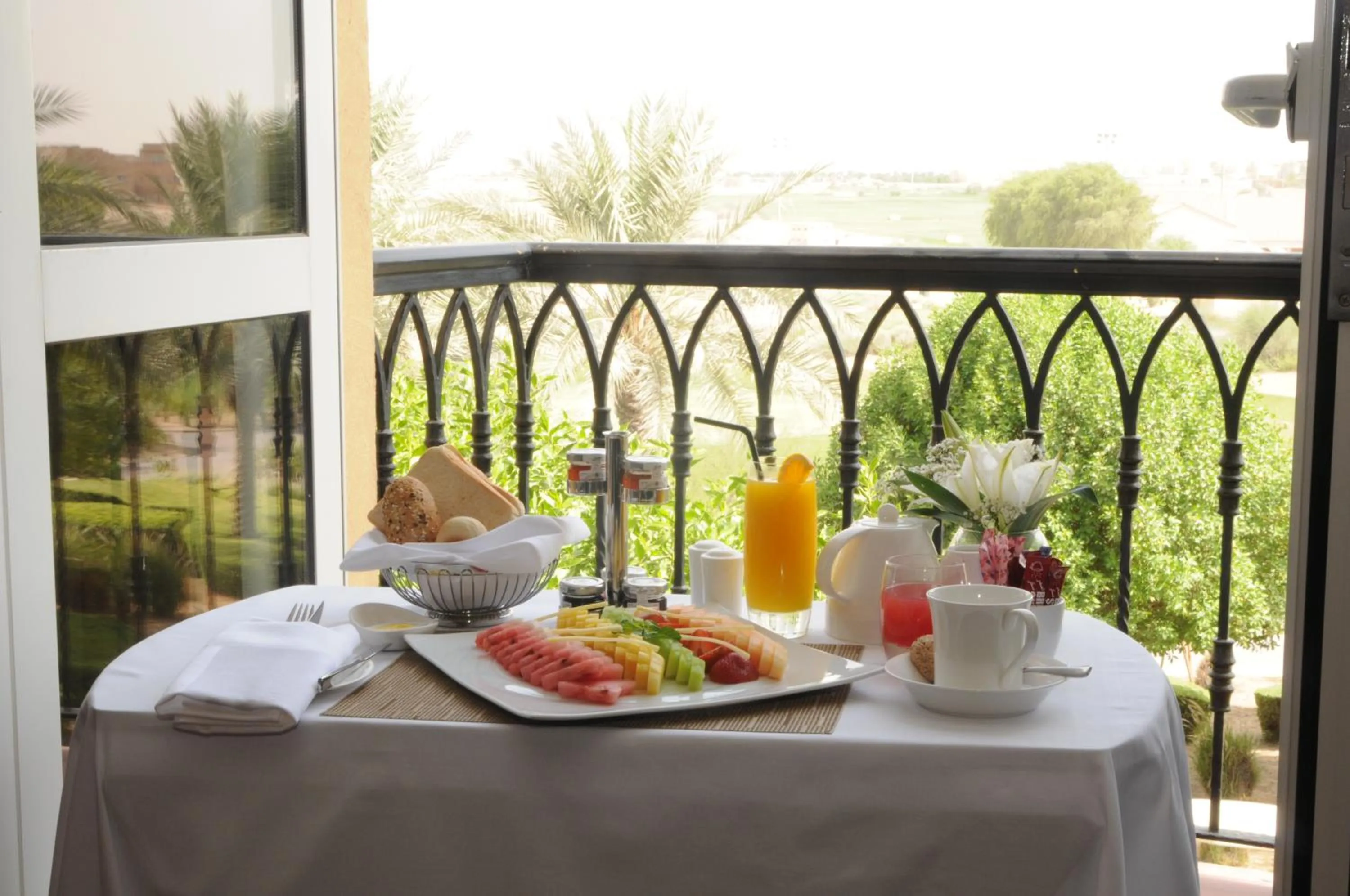 Continental breakfast in Arabian Ranches Golf Club