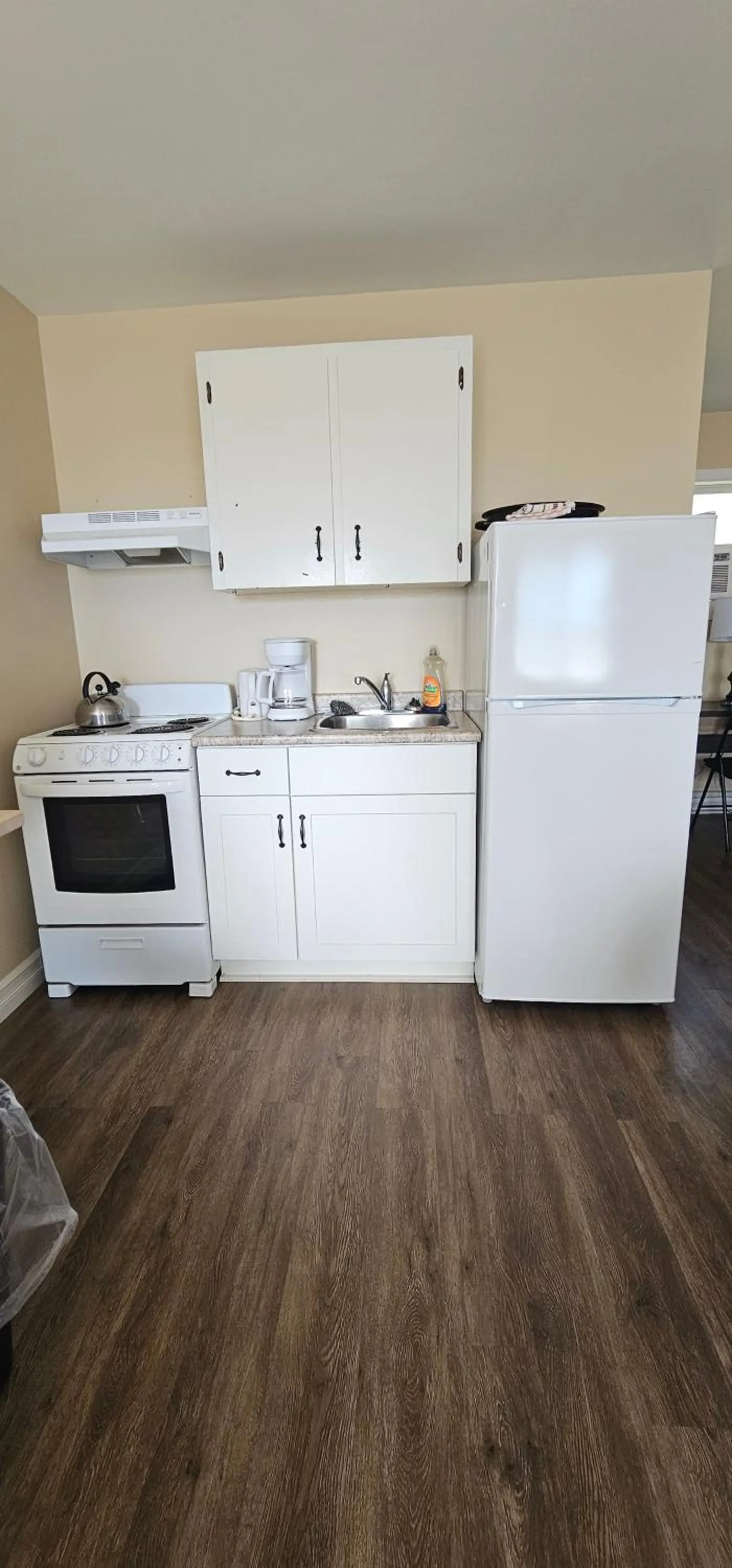 Kitchen or kitchenette in Fair Isle Motel & The Nest