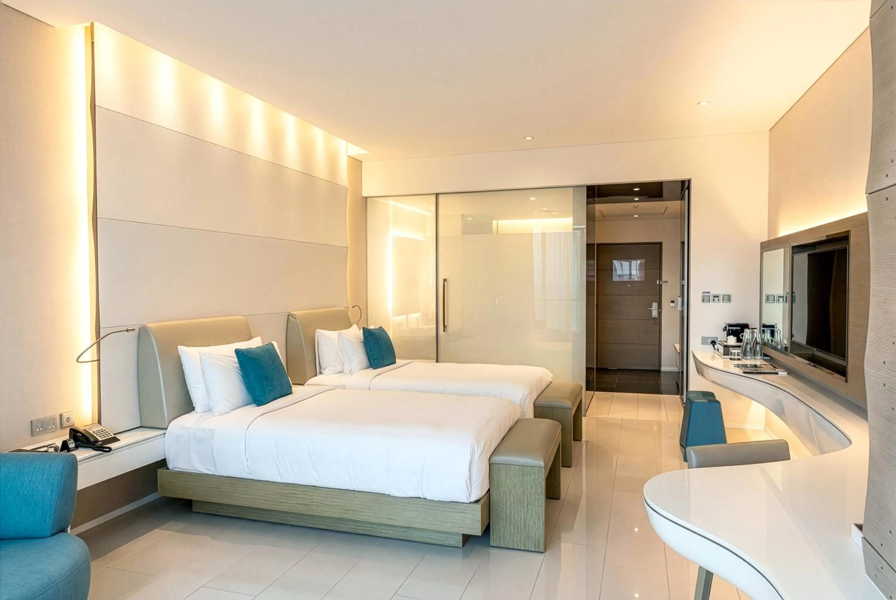 Bedroom, Bed in W Abu Dhabi - Yas Island