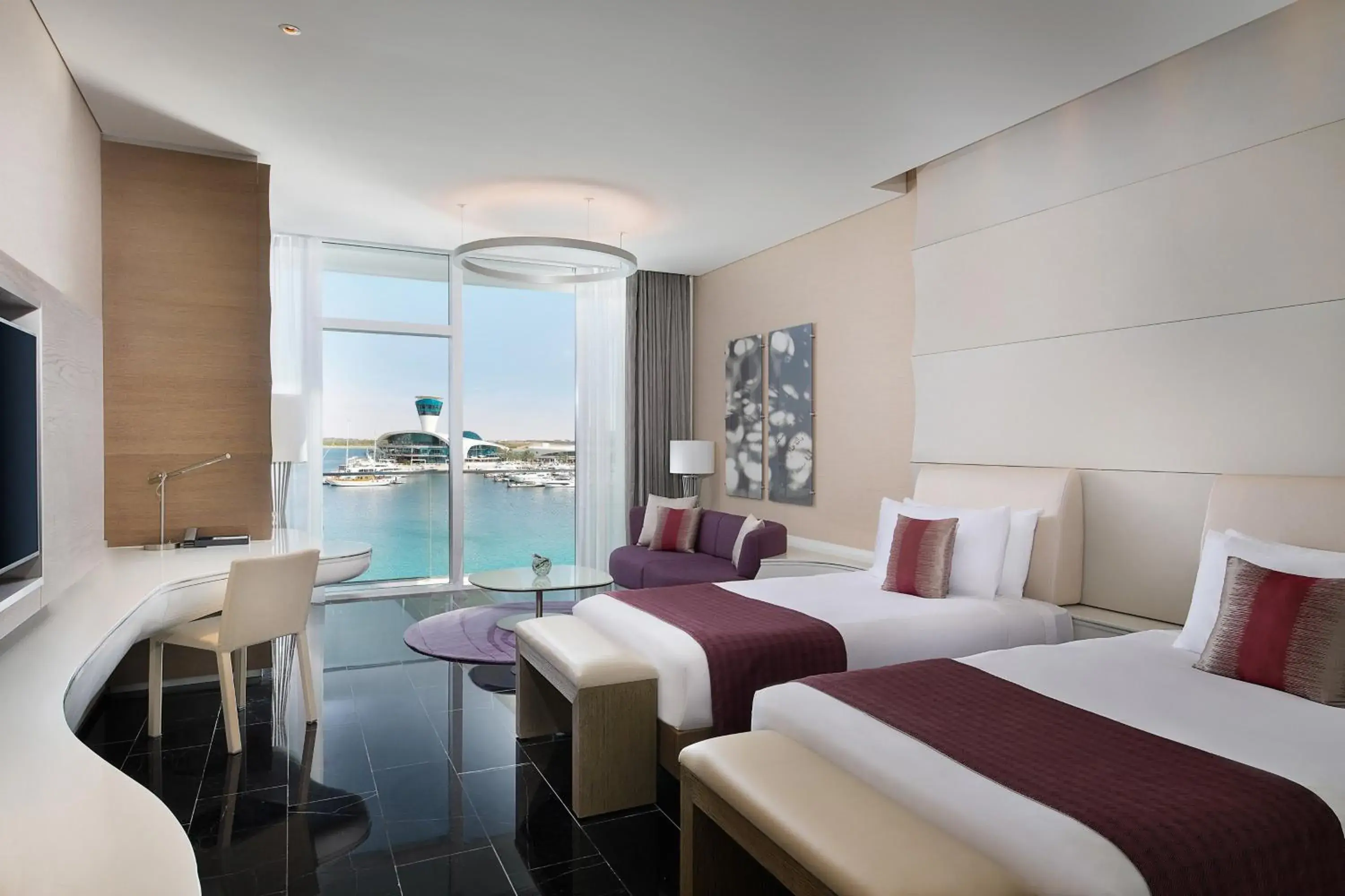 Marvelous, Guest Room, 2 Twin/Single Bed(s), Marina View with Complimentary Yas Beach Access in W Abu Dhabi - Yas Island Marvelous, Guest Room, 2 Twin/Single Bed(s), Marina View with Complimentary Yas Beach Access in W Abu Dhabi - Yas Island