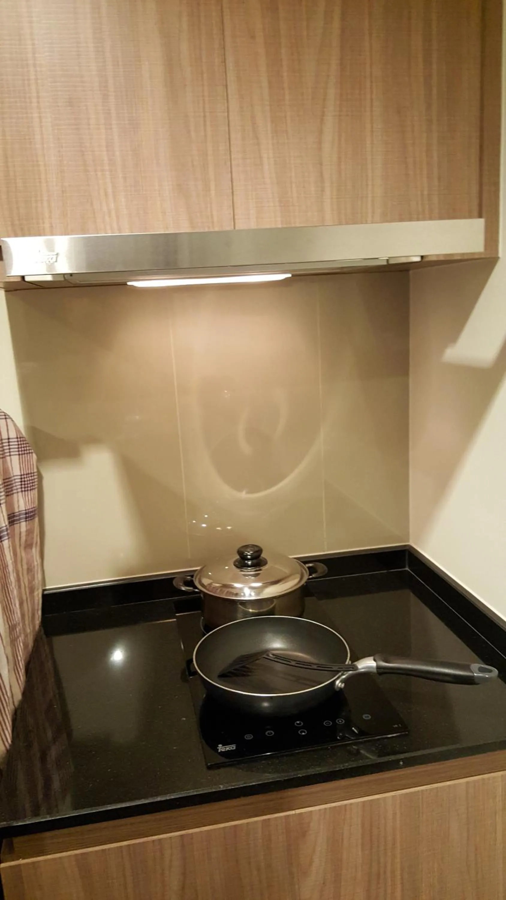 Kitchen or kitchenette in The Relaxing Room Pool Access at Rain Resort Condominium Cha Am- Hua Hin