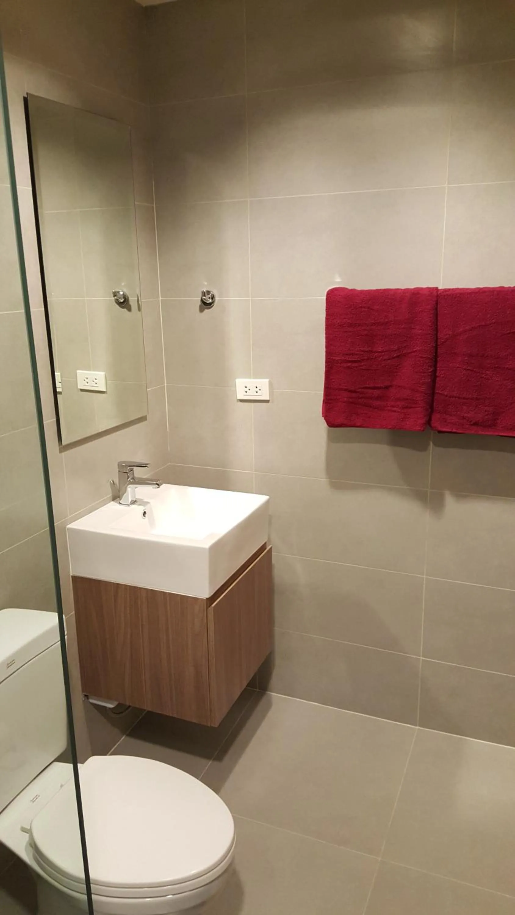 Bathroom in The Relaxing Room Pool Access at Rain Resort Condominium Cha Am- Hua Hin