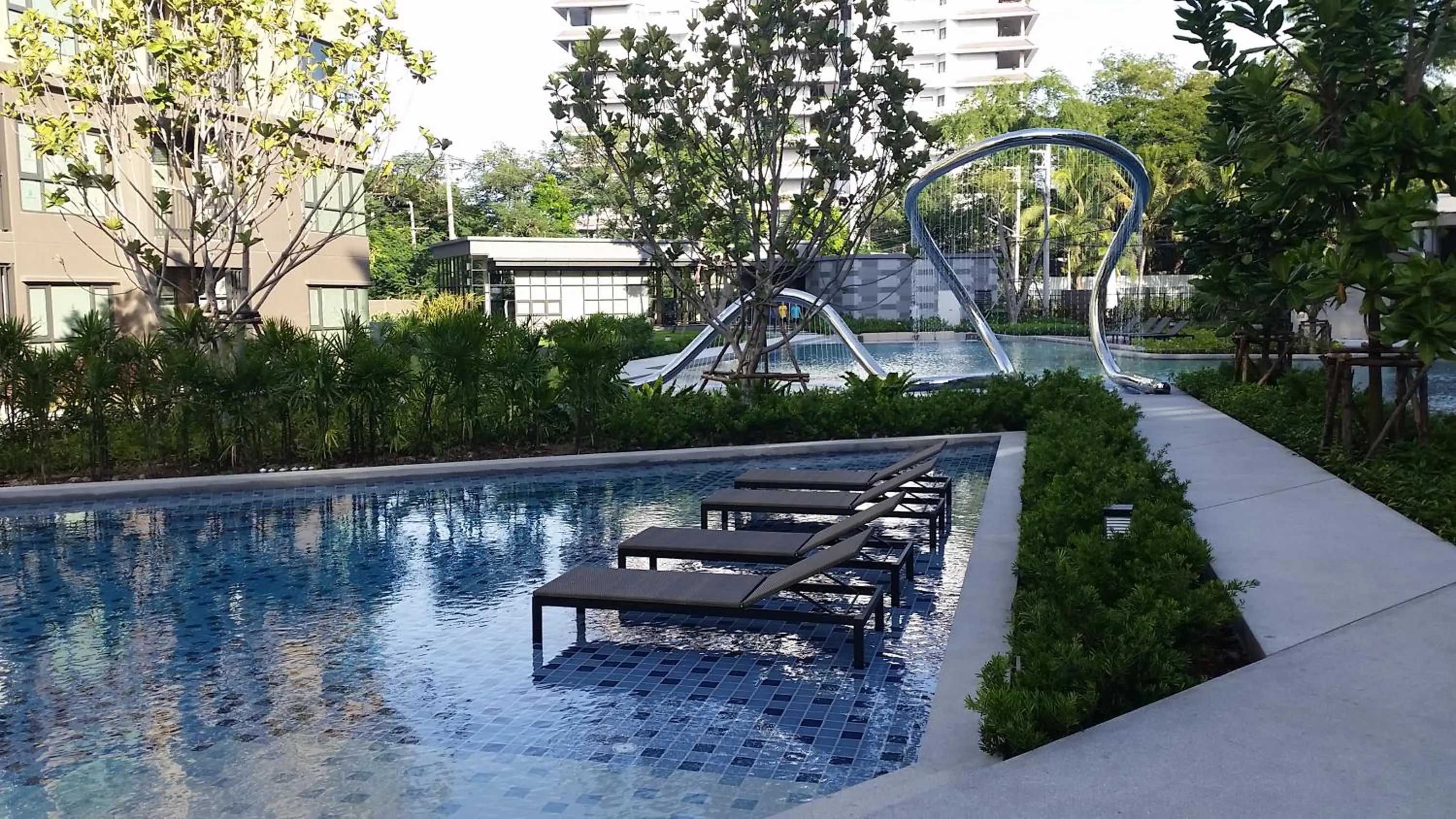 Swimming pool in The Relaxing Room Pool Access at Rain Resort Condominium Cha Am- Hua Hin