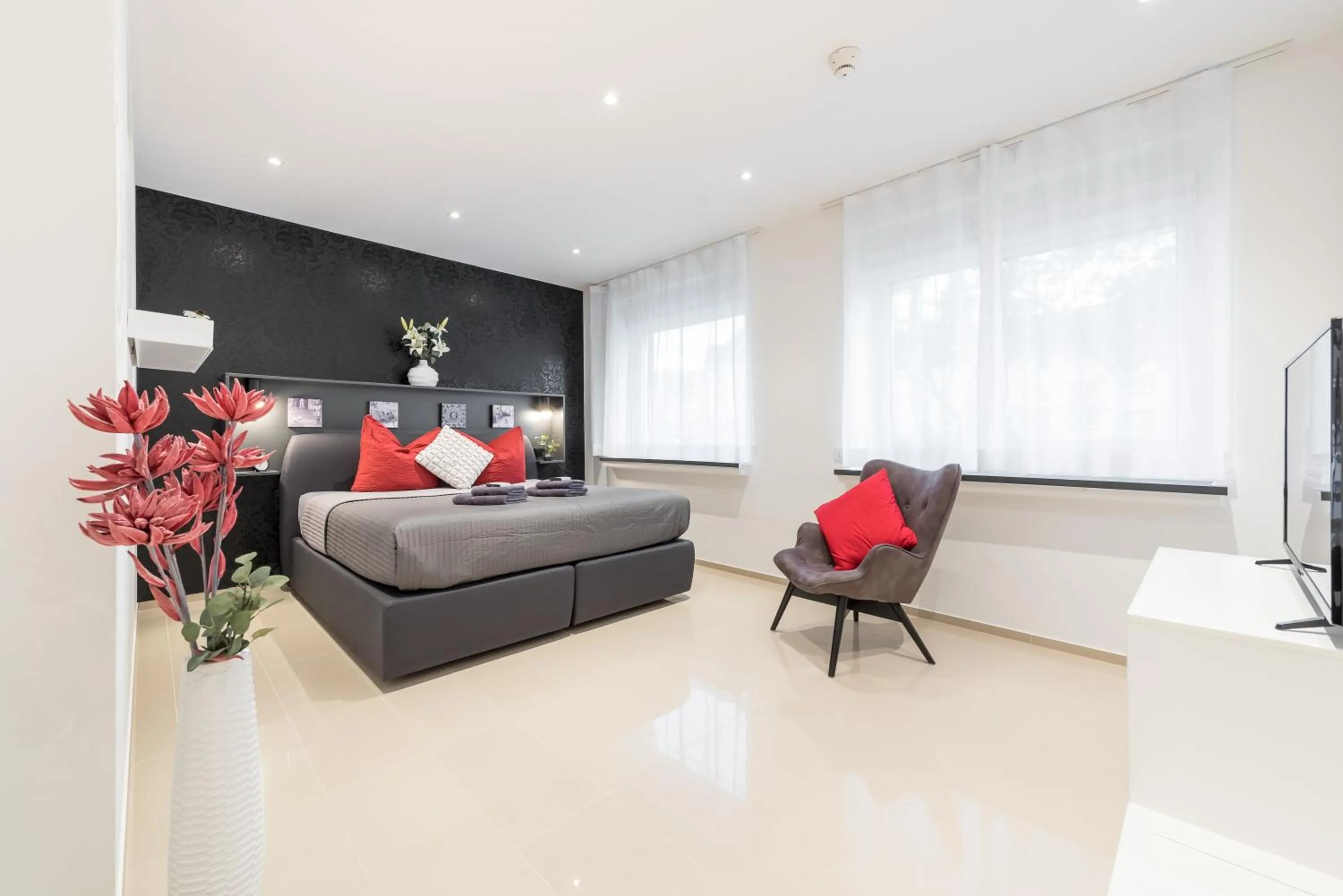 Bedroom, Bed in Friedrich Boutique-Apartments