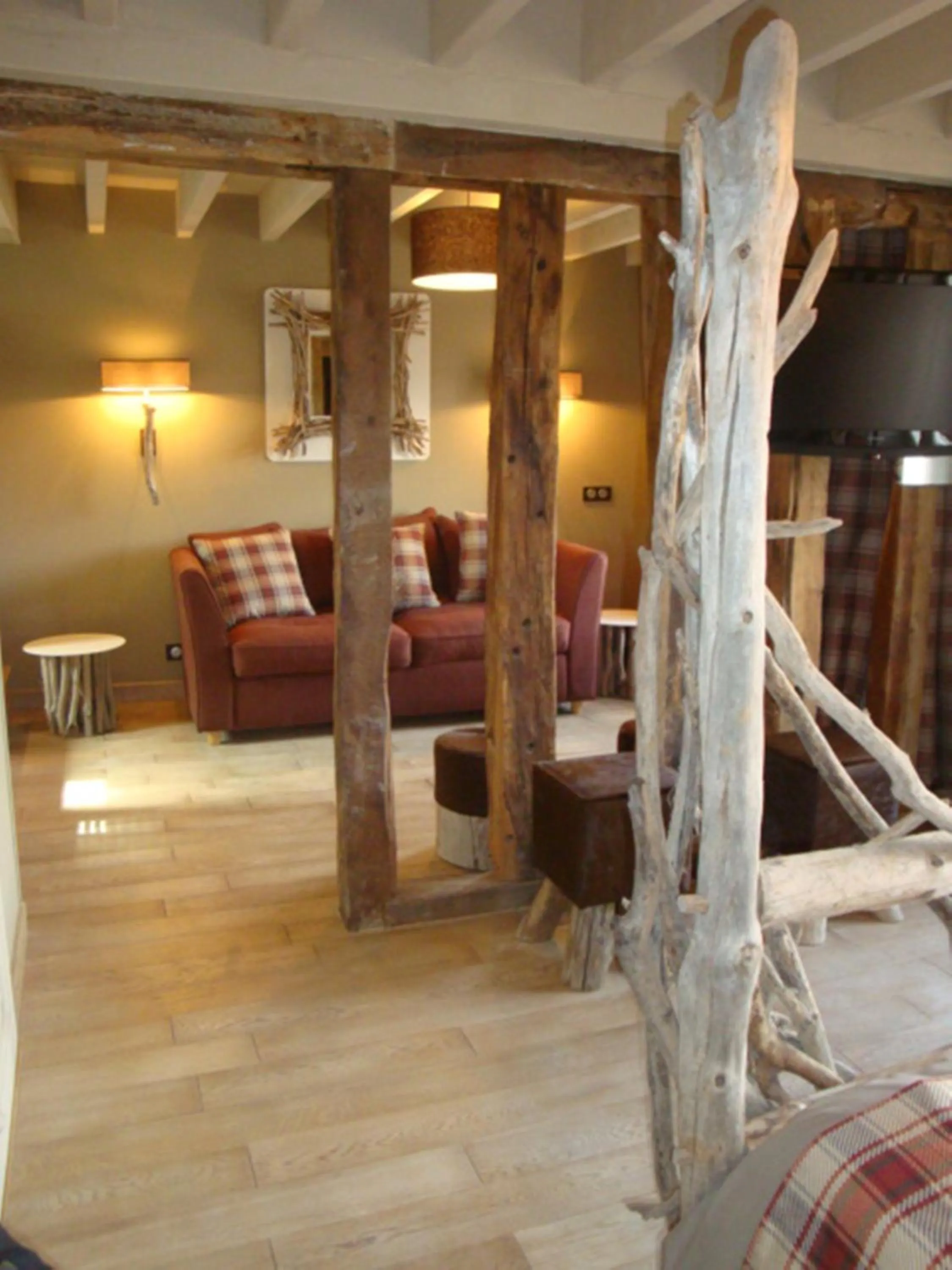Seating area, Bed in Hotel Du Grand Cerf & Spa