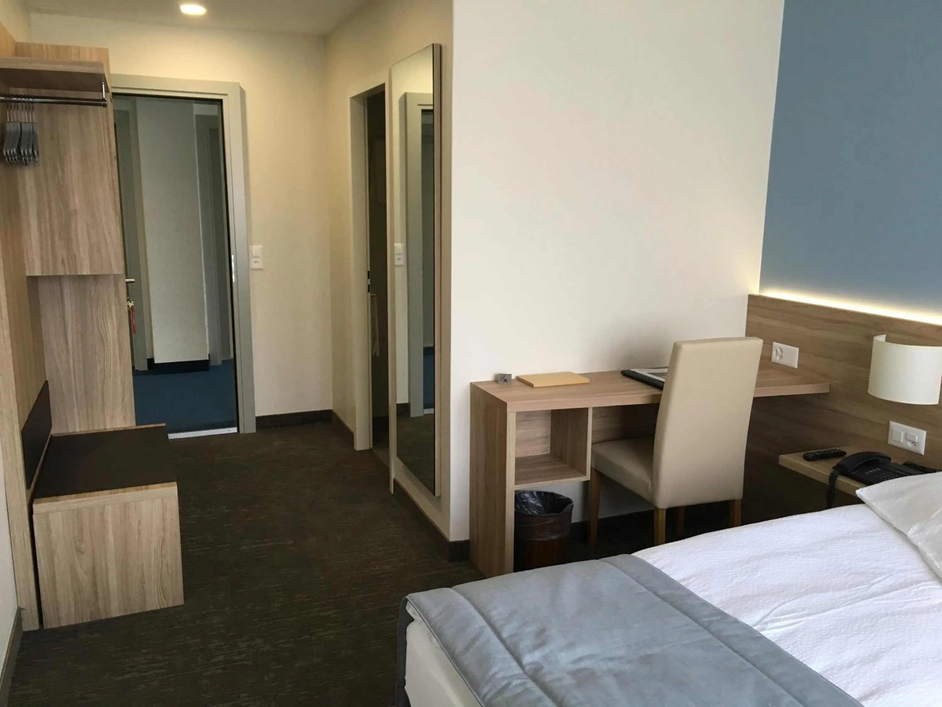 Decorative detail, Bed in Hôtel de Chailly