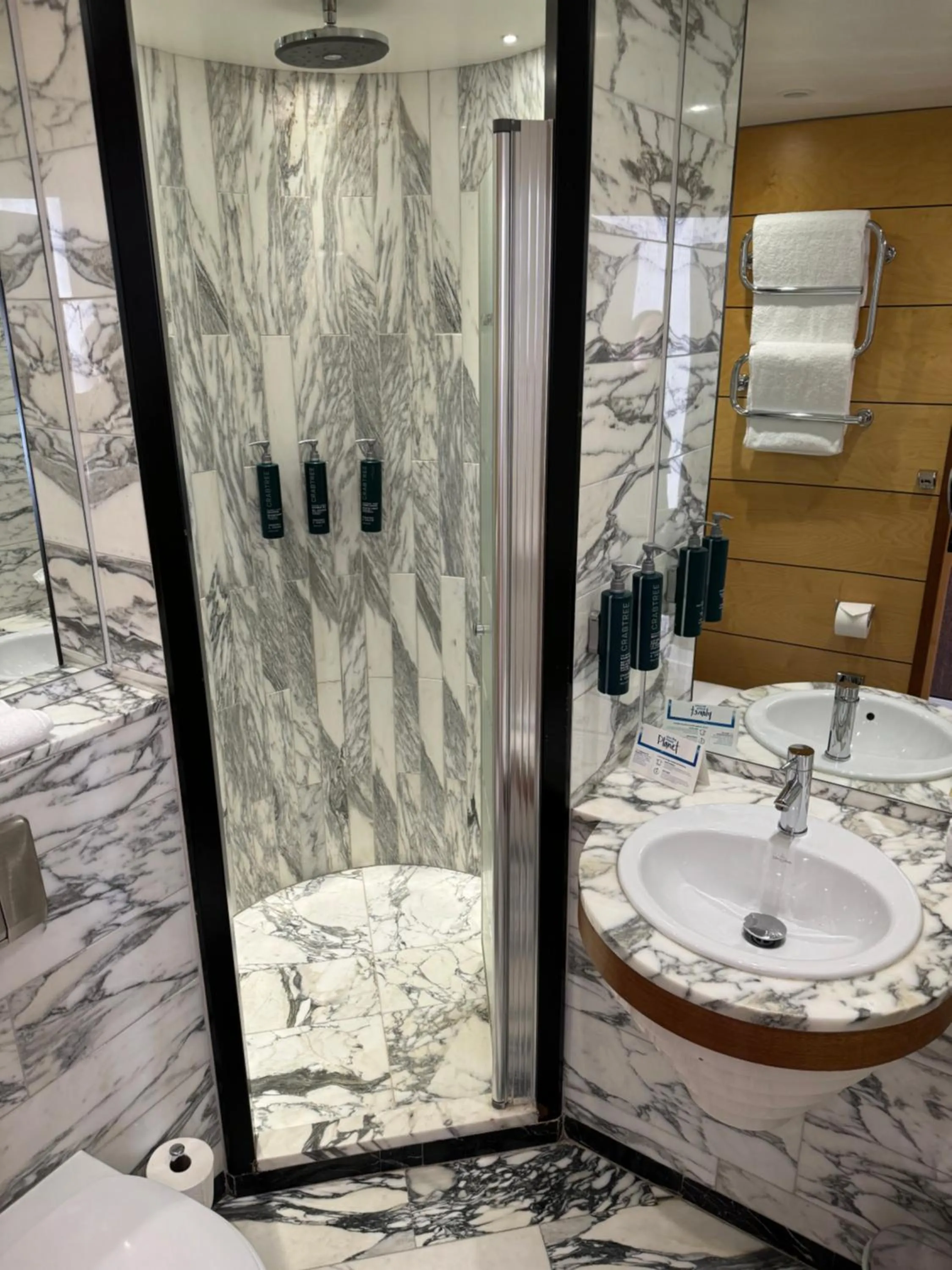 Shower in Hilton Stockholm Slussen Hotel