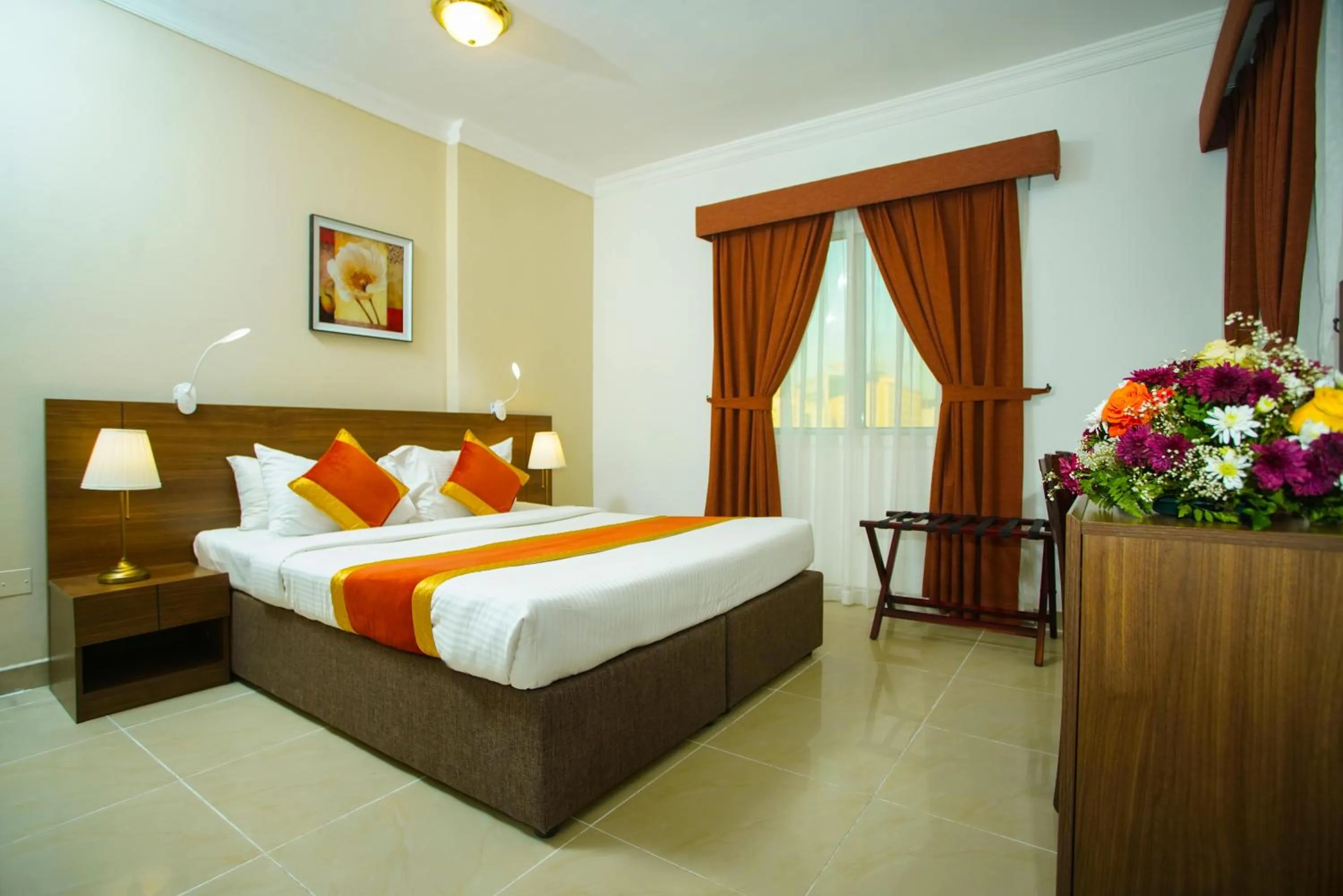 Bed in La Villa Inn Hotel Apartment