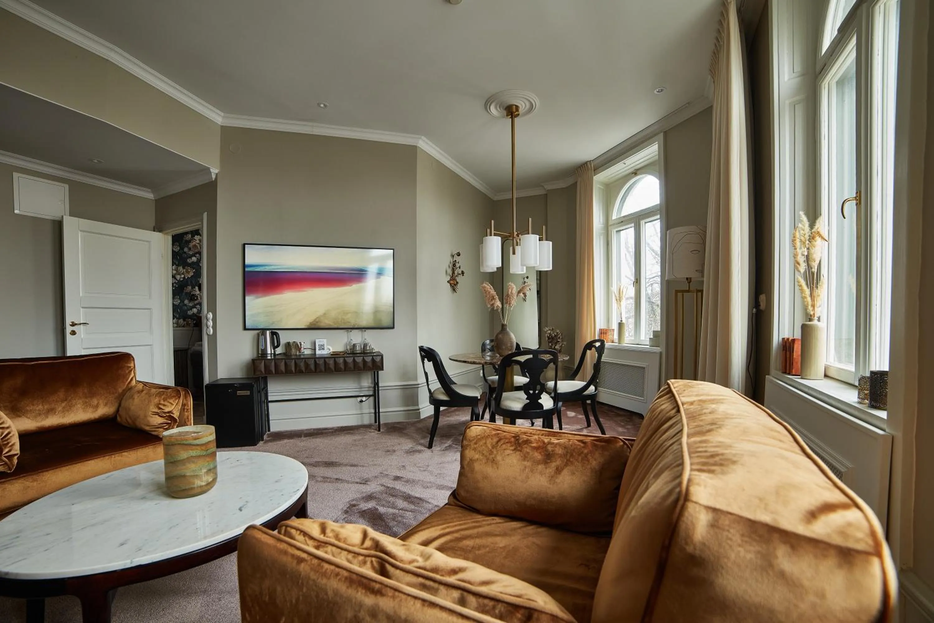 Living room in Stadshotellet Lidköping