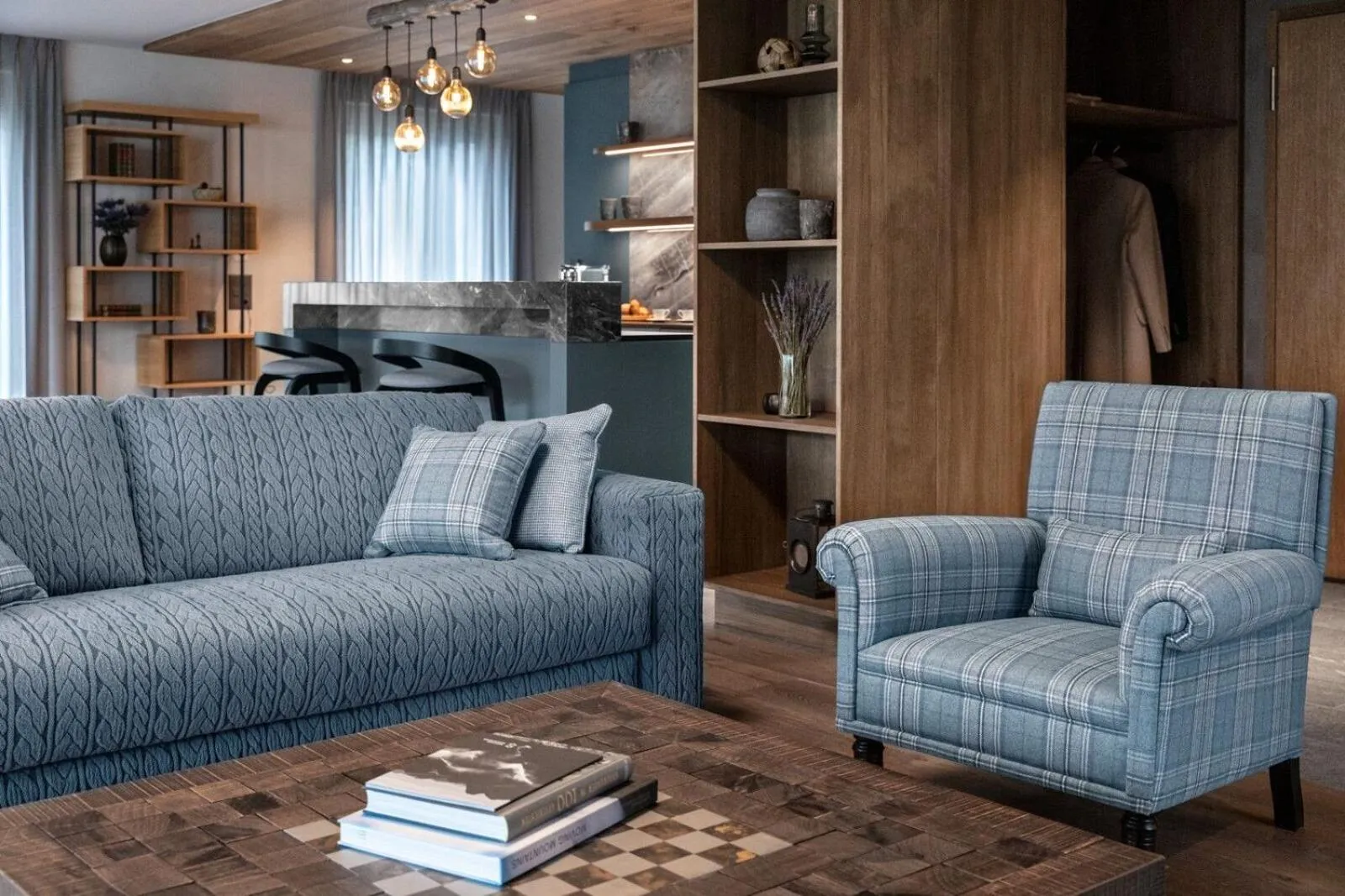 Living room in Tschuggen Grand Hotel - The Leading Hotels of the World