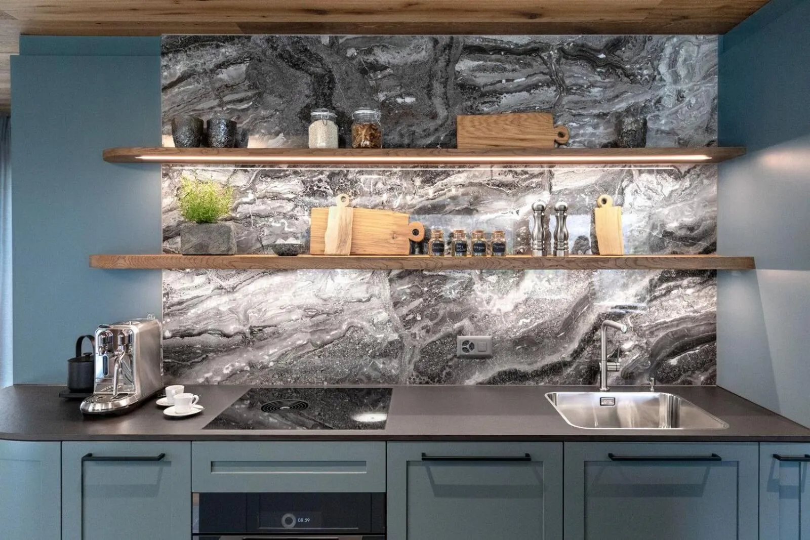 Kitchen or kitchenette in Tschuggen Grand Hotel - The Leading Hotels of the World