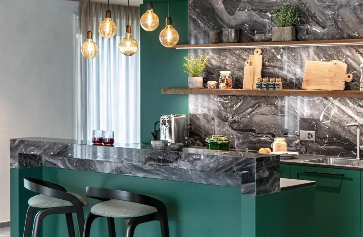 Kitchen or kitchenette in Tschuggen Grand Hotel - The Leading Hotels of the World