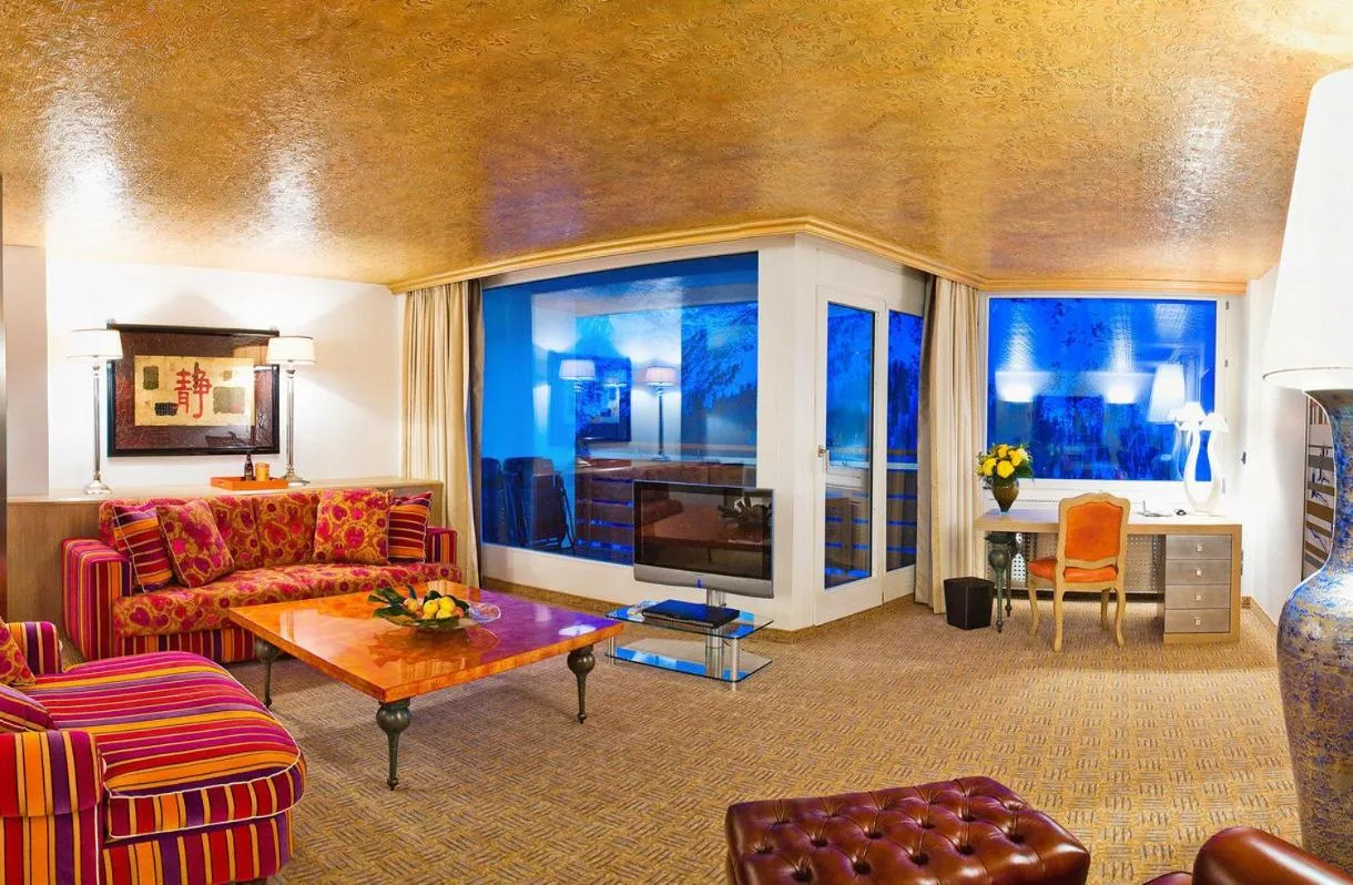 Seating area in Tschuggen Grand Hotel - The Leading Hotels of the World