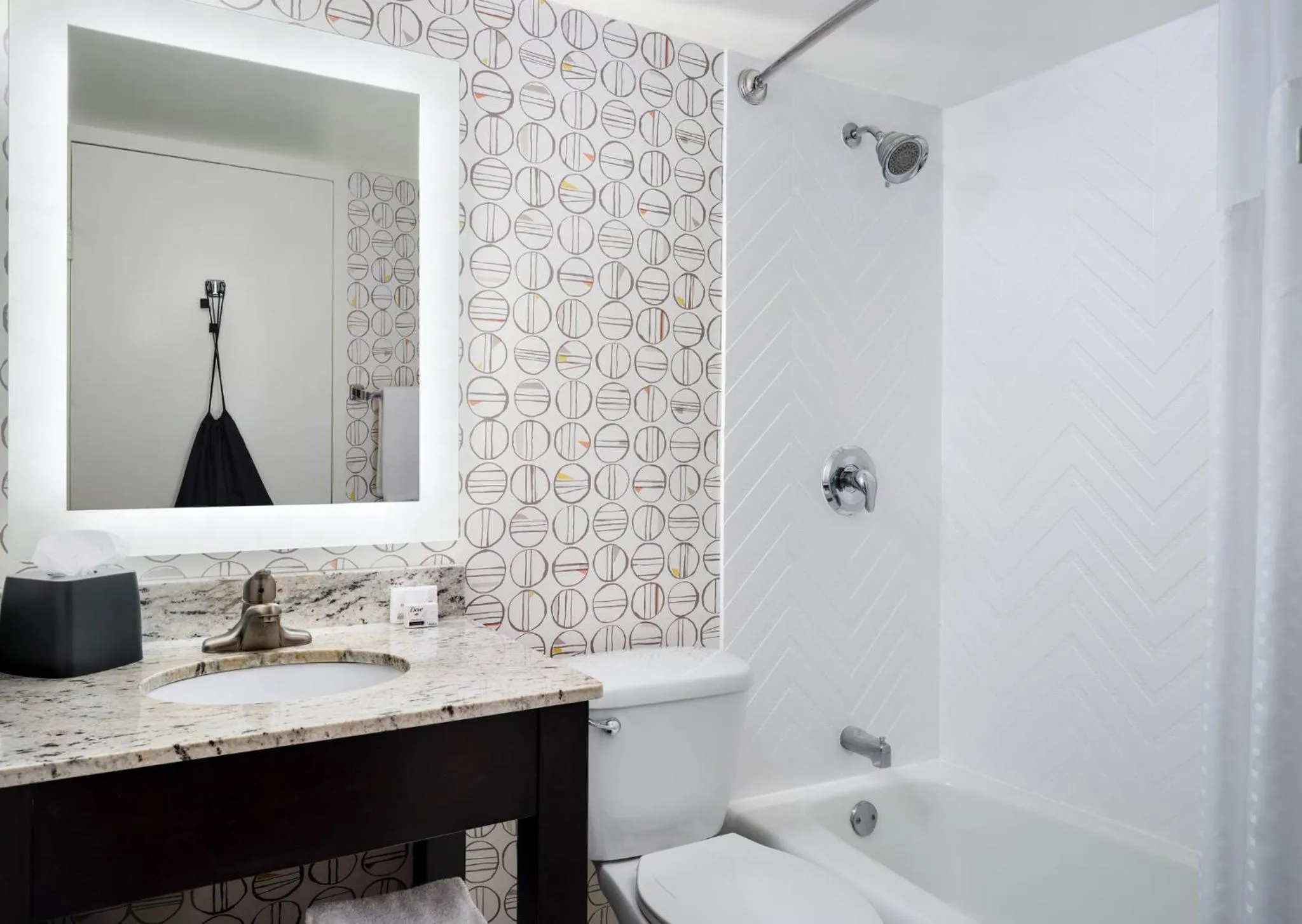 Bathroom in Holiday Inn Boston - Dedham Hotel & Conference Center by IHG