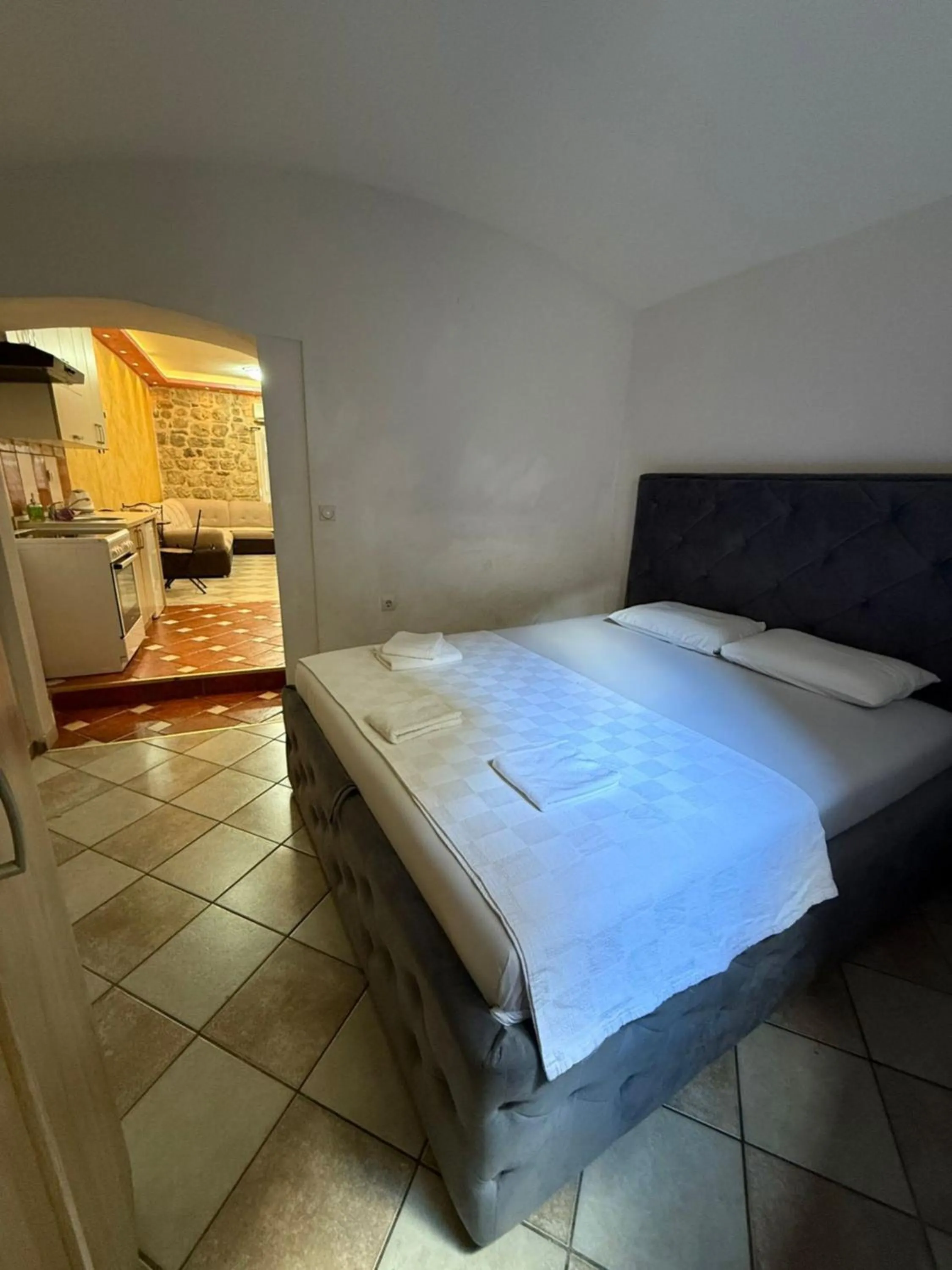 Bed in Athos Guesthouse