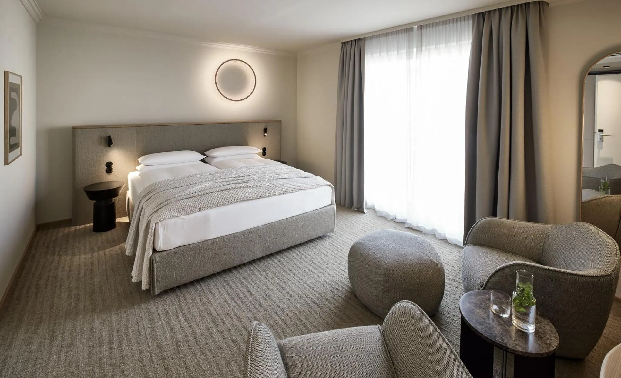 Bed in ADELANTE Boutique Hotel