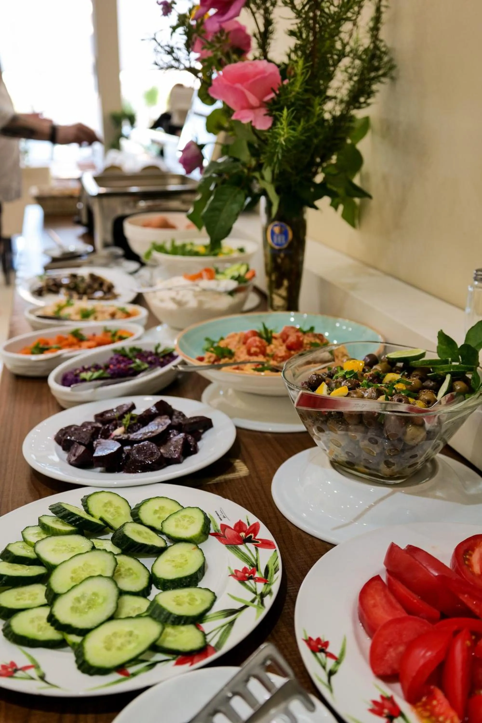 Buffet breakfast in Hotel Oasis